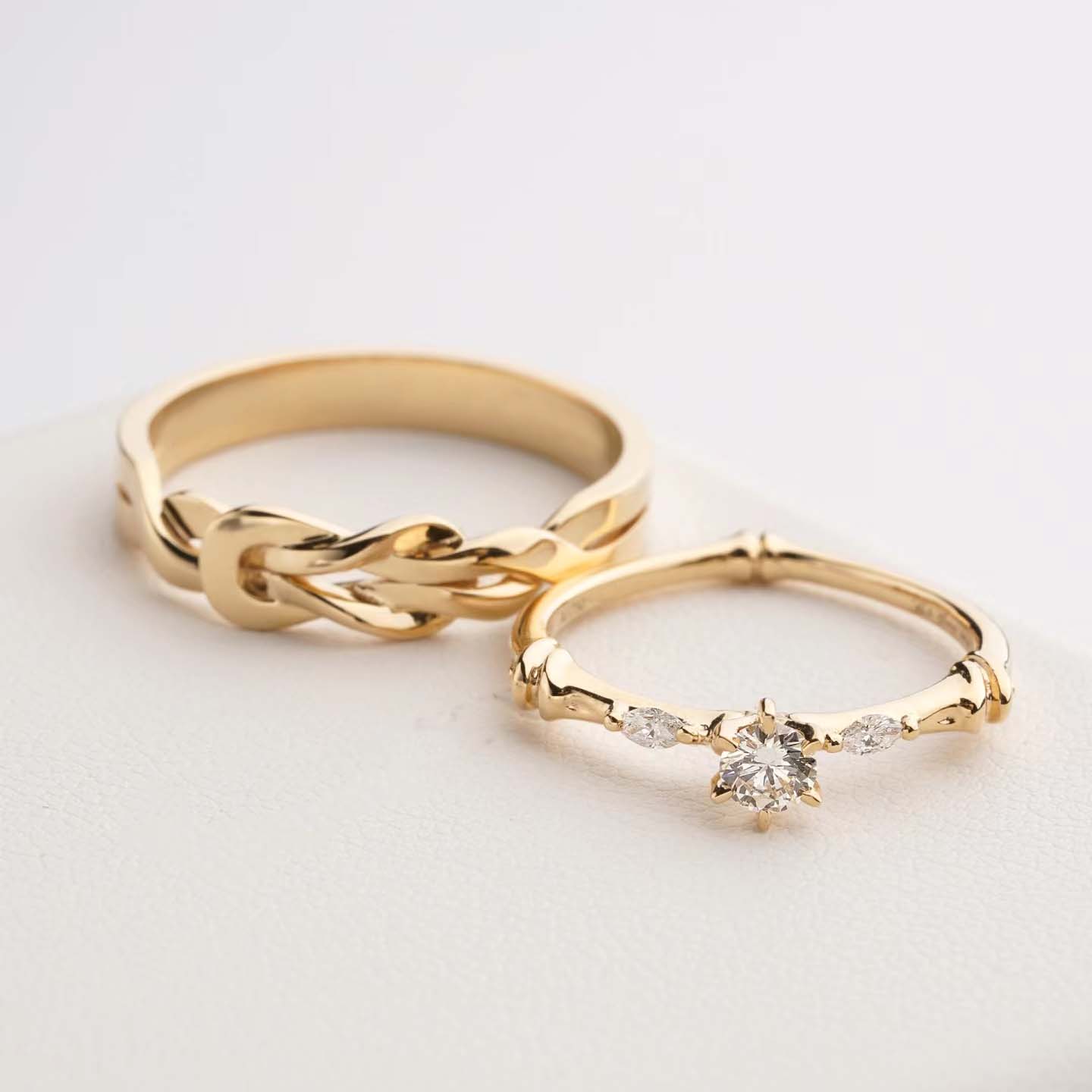 首頁 - 第21張圖 婚戒系列-環環相扣對戒訂製