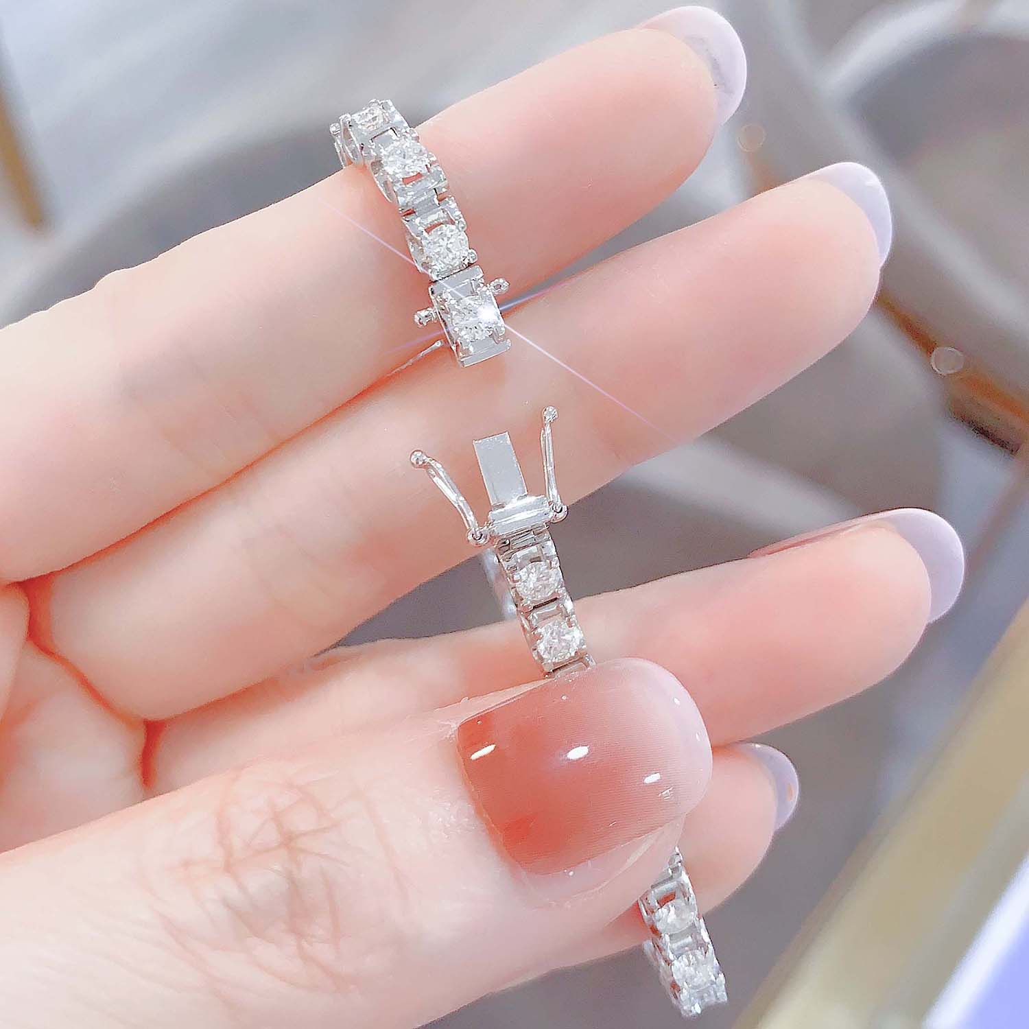 18K天然鑽石-6克拉手鍊 - 第5張圖 18K天然鑽石-6克拉手鍊