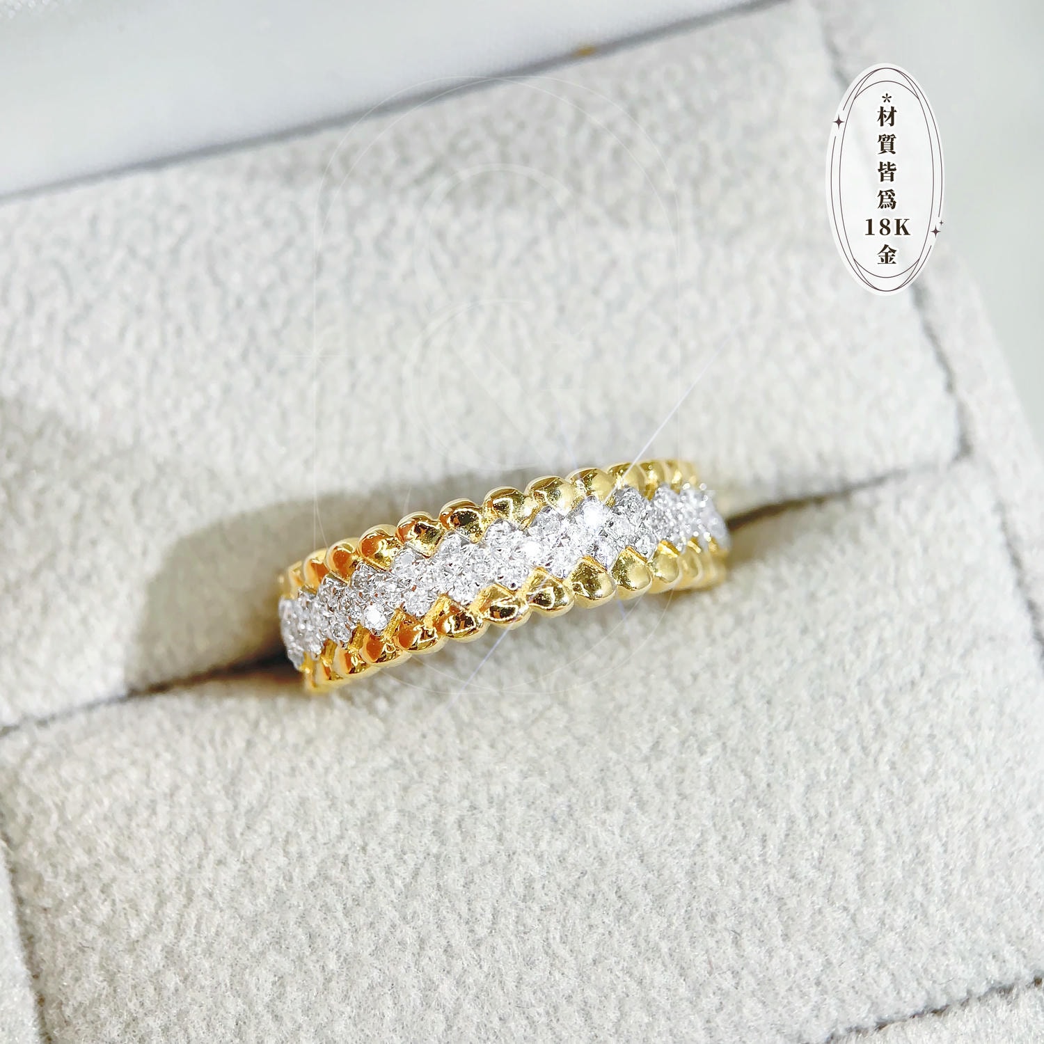 18K天然鑽石-復古顯白老錢風戒指 - 第3張圖 18K天然鑽石-復古顯白老錢風戒指