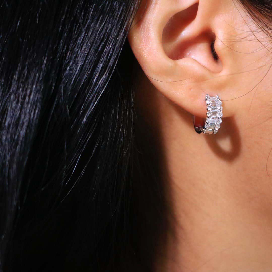 18K天然鑽石-璀璨星河耳環