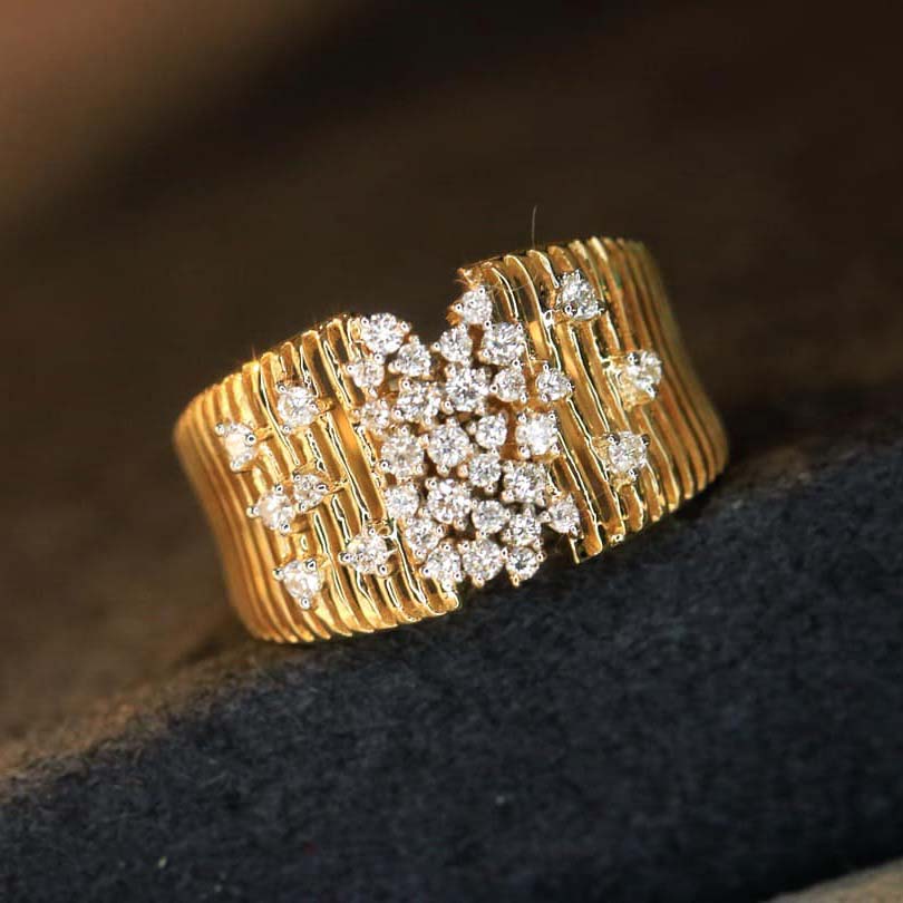 18K天然鑽石-繁星閃爍戒指