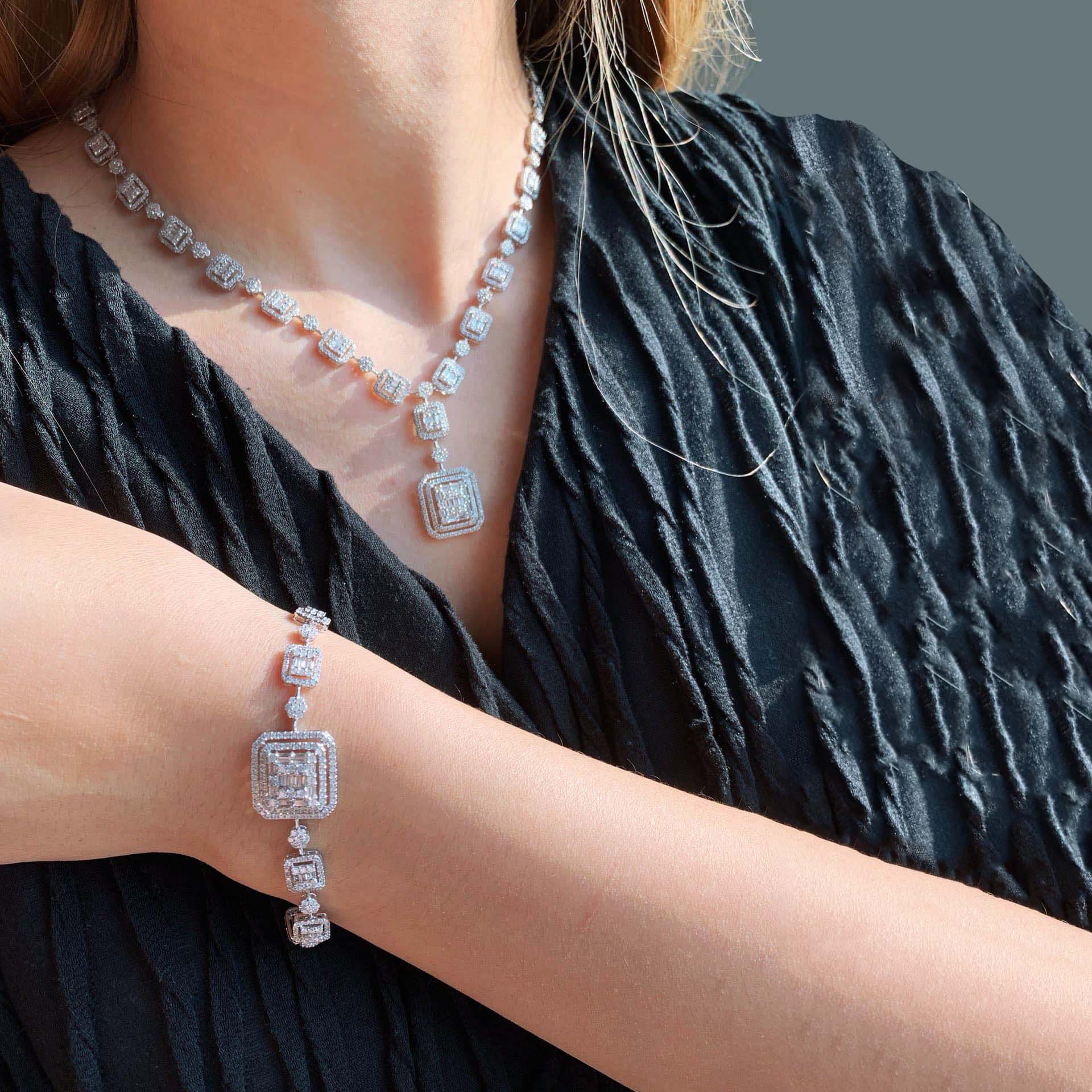 18K天然鑽石-大冰糖系列項鍊/耳環/手鍊