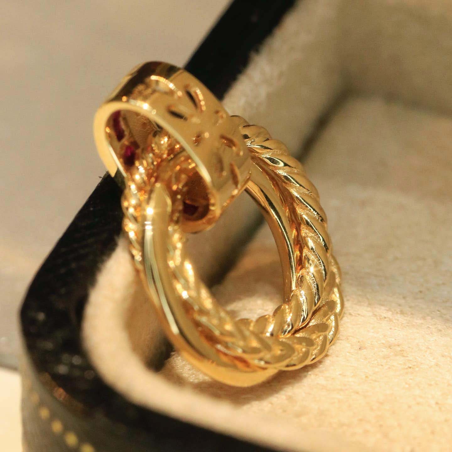 18K天然鑽石-紅寶石三環墜飾/耳環 - 第8張圖 18K天然鑽石-紅寶石三環墜飾/耳環