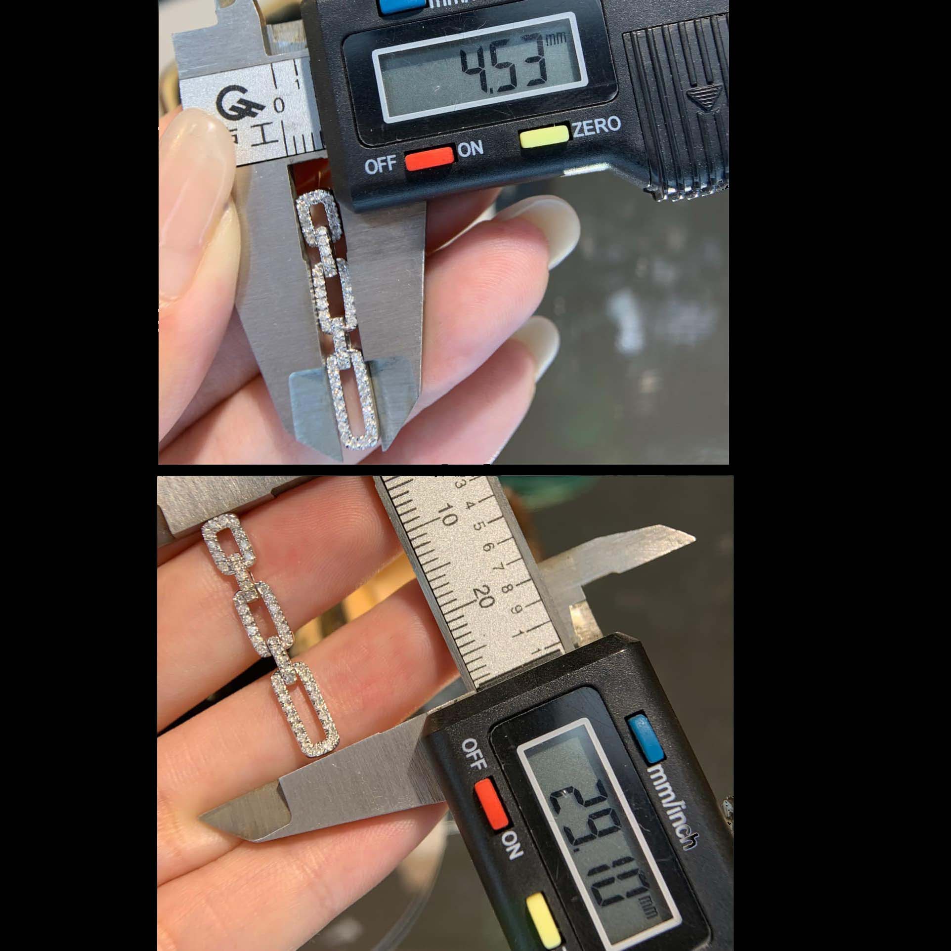 18K天然鑽石-氣質垂墜耳環