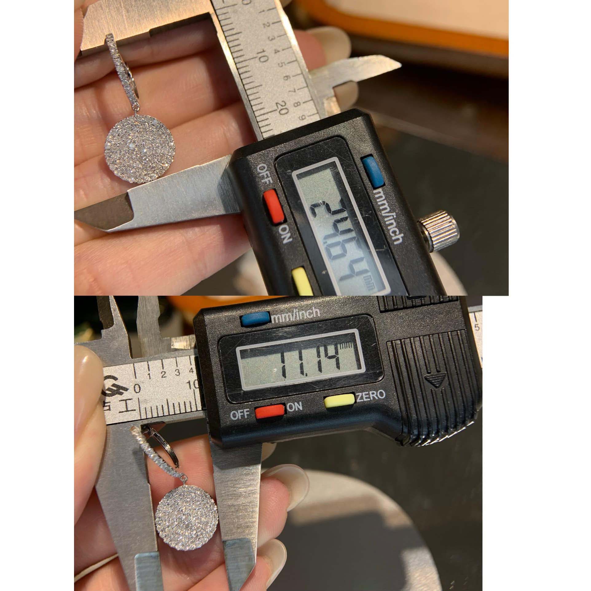 18K天然鑽石-大圓形垂墜耳環 - 第9張圖 18K天然鑽石-大圓形垂墜耳環