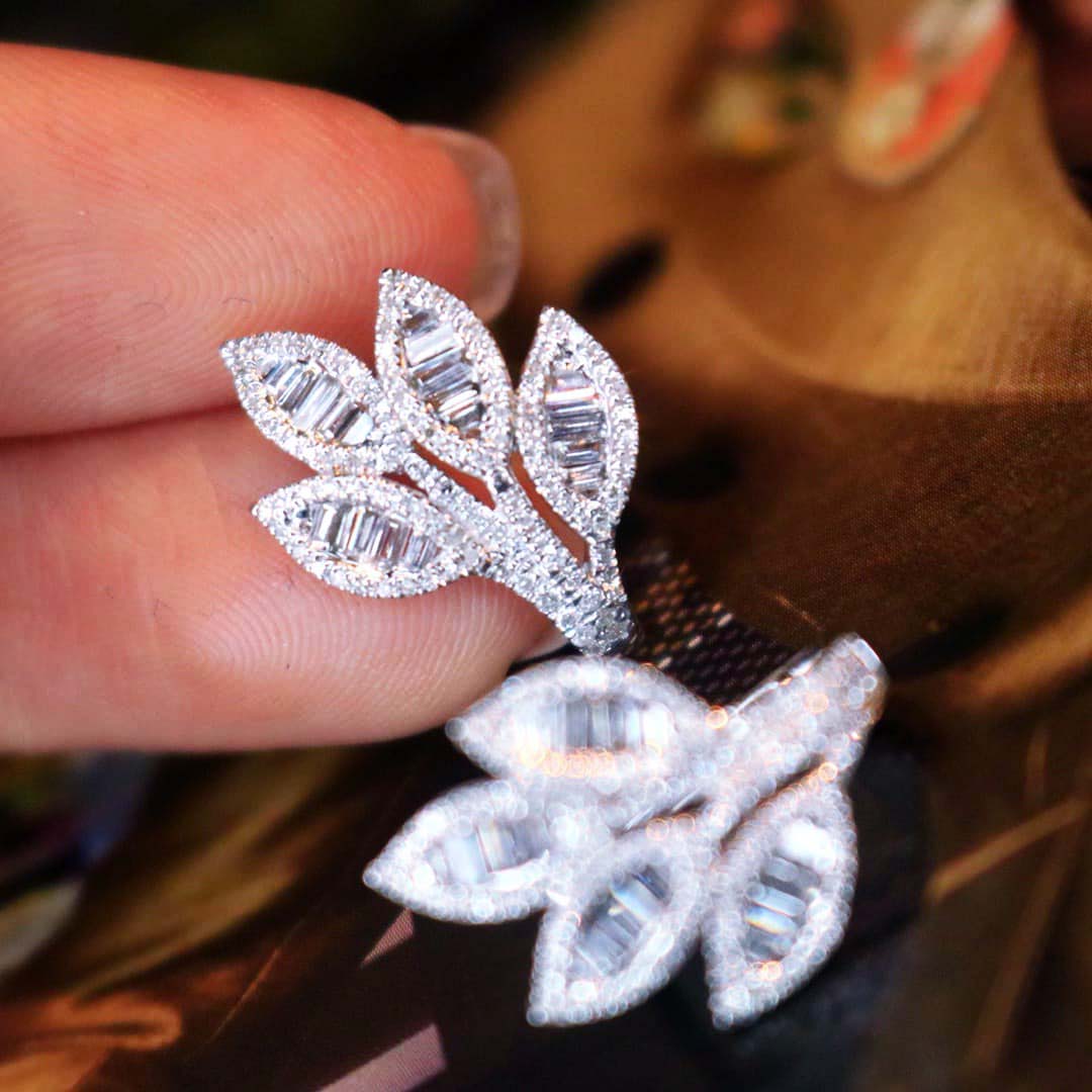 18K天然鑽石-希望之樹耳環 - 第3張圖 18K天然鑽石-希望之樹耳環