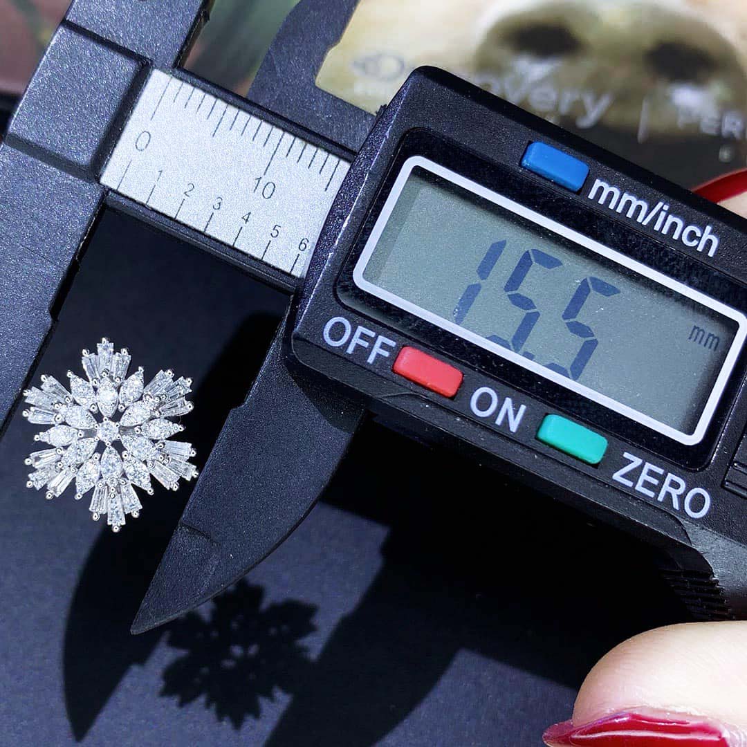 18K天然鑽石-精緻雪花項鍊/耳環 - 第16張圖 18K天然鑽石-精緻雪花項鍊/耳環