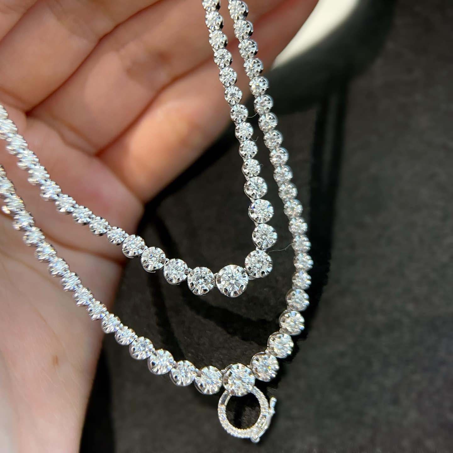 18K天然鑽石-3克拉萬能扣項鍊 - 第3張圖 18K天然鑽石-3克拉萬能扣項鍊