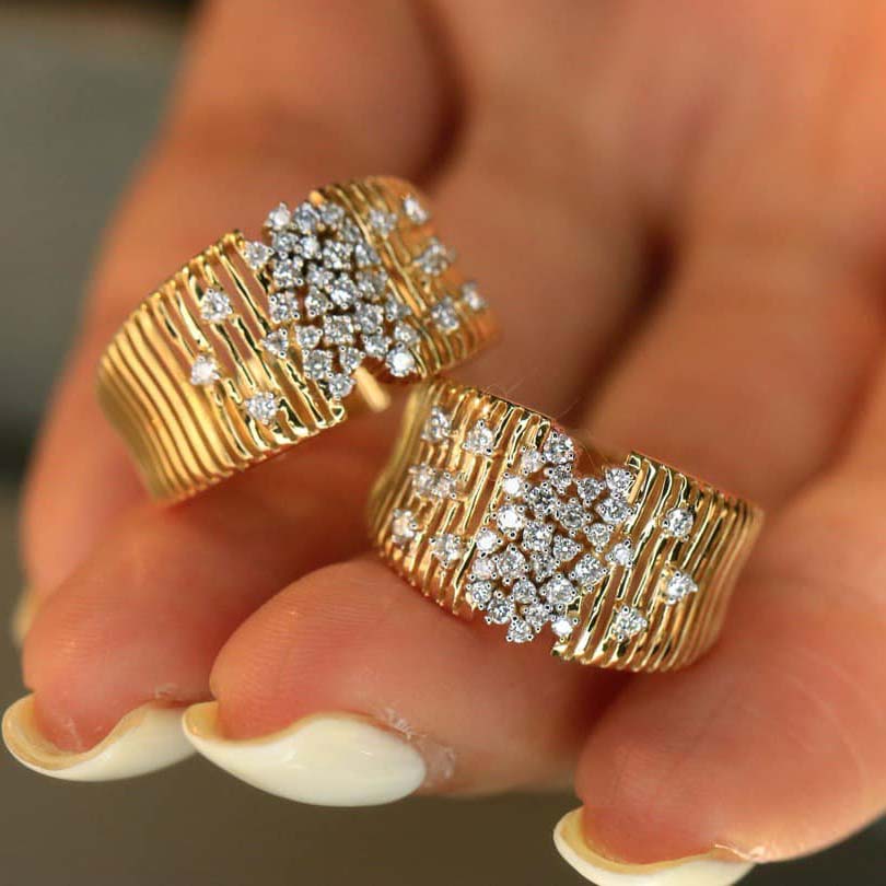 18K天然鑽石-繁星閃爍戒指