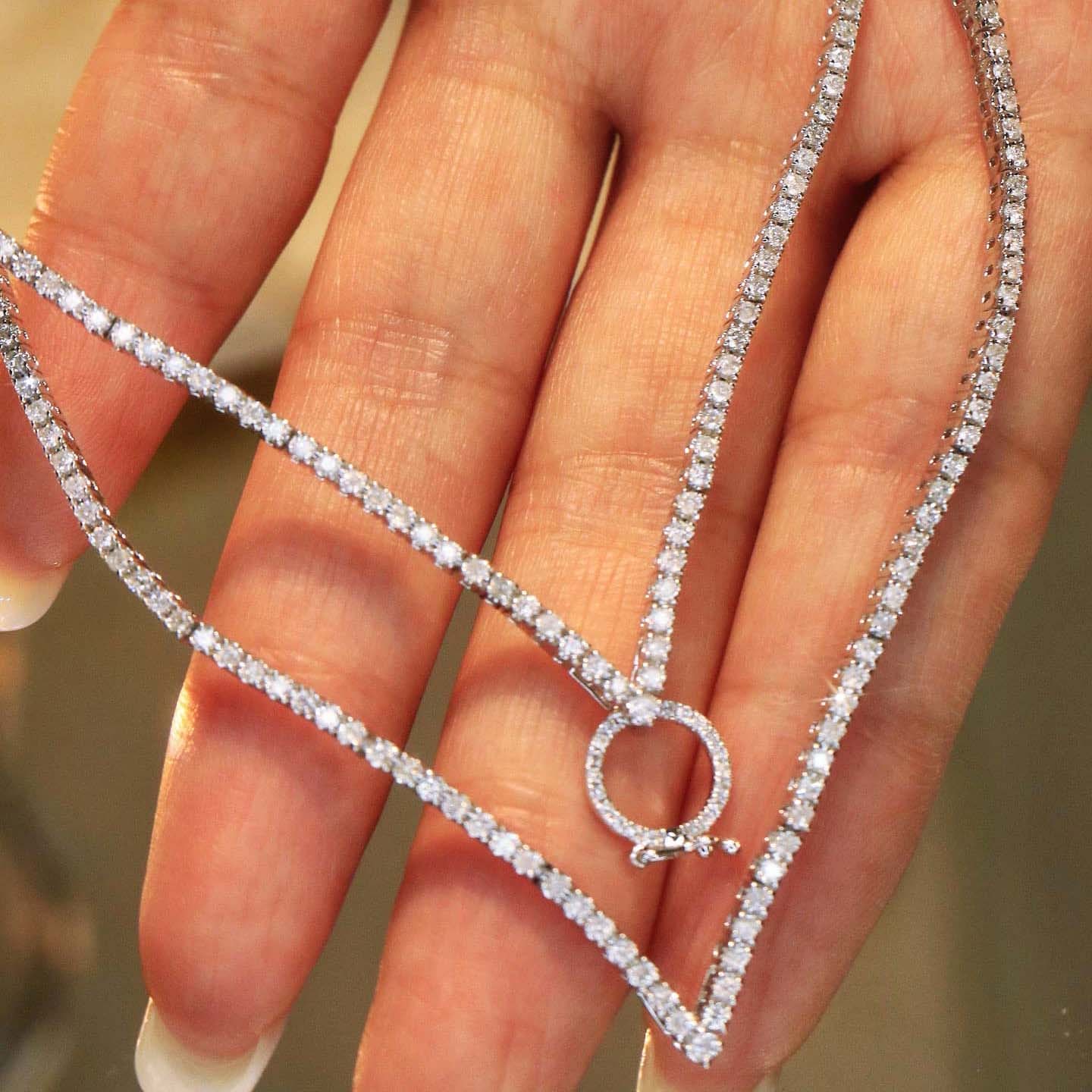 18K天然鑽石-V形萬能扣項鍊 - 第6張圖 18K天然鑽石-V形萬能扣項鍊