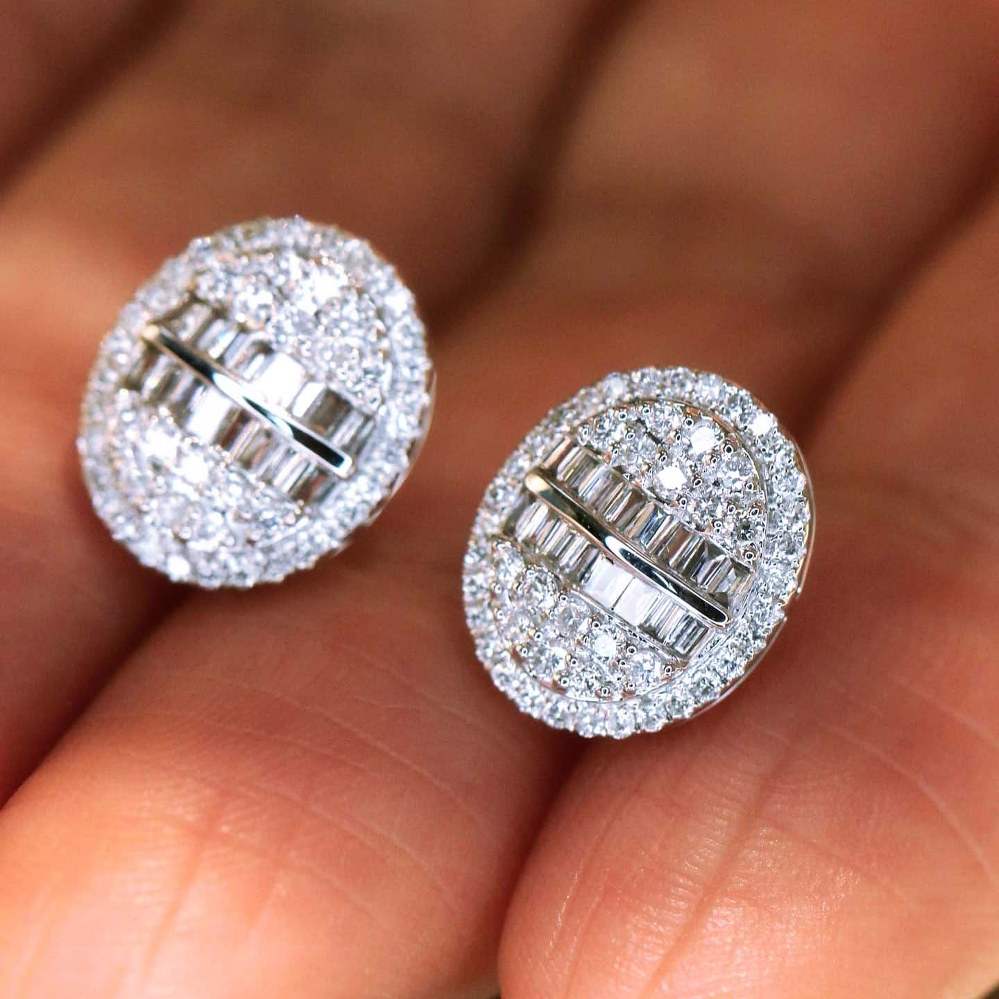 18K天然鑽石-鴿子蛋型拼鑲項鍊/耳環 - 第10張圖 18K天然鑽石-鴿子蛋型拼鑲項鍊/耳環