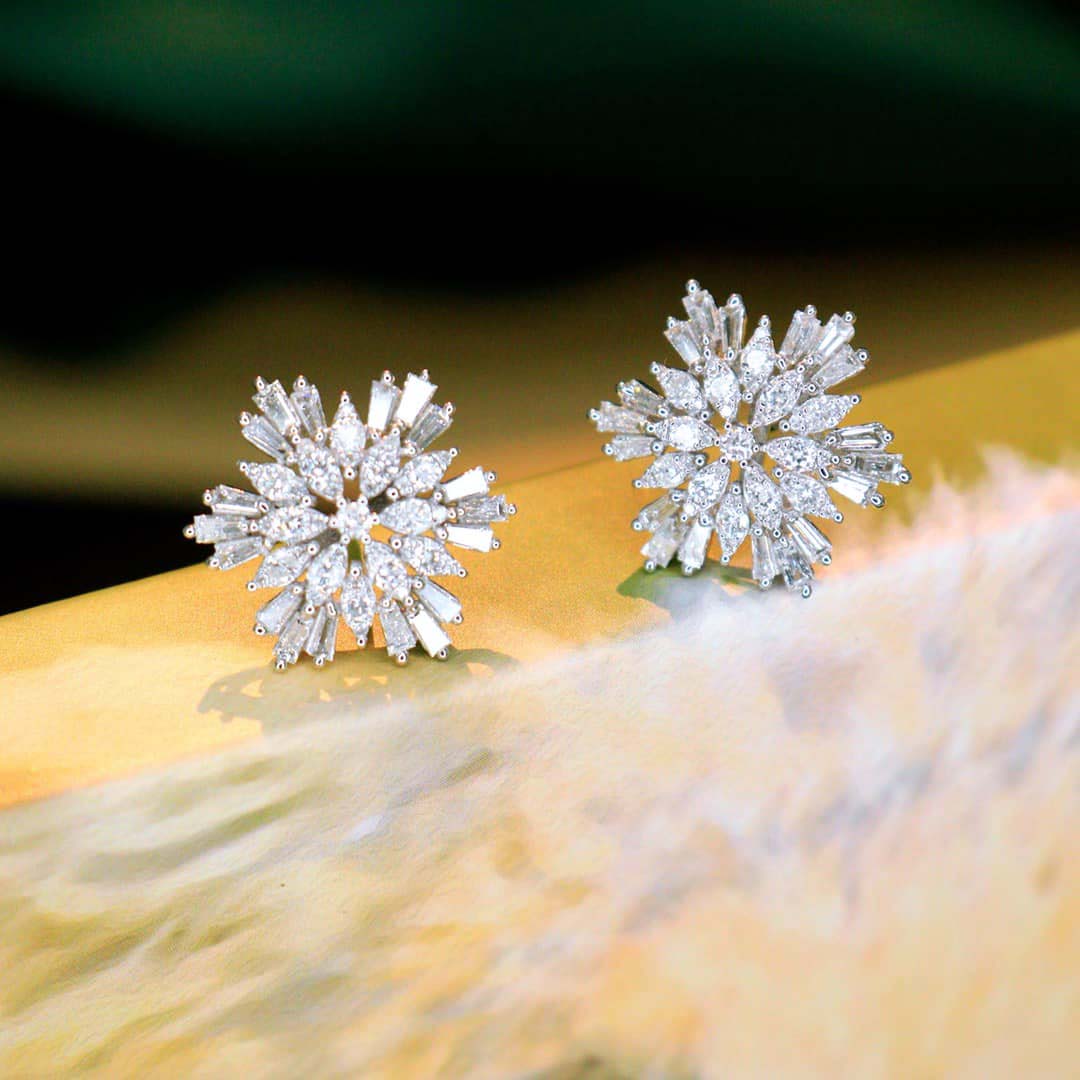 18K天然鑽石-精緻雪花項鍊/耳環 - 第9張圖 18K天然鑽石-精緻雪花項鍊/耳環