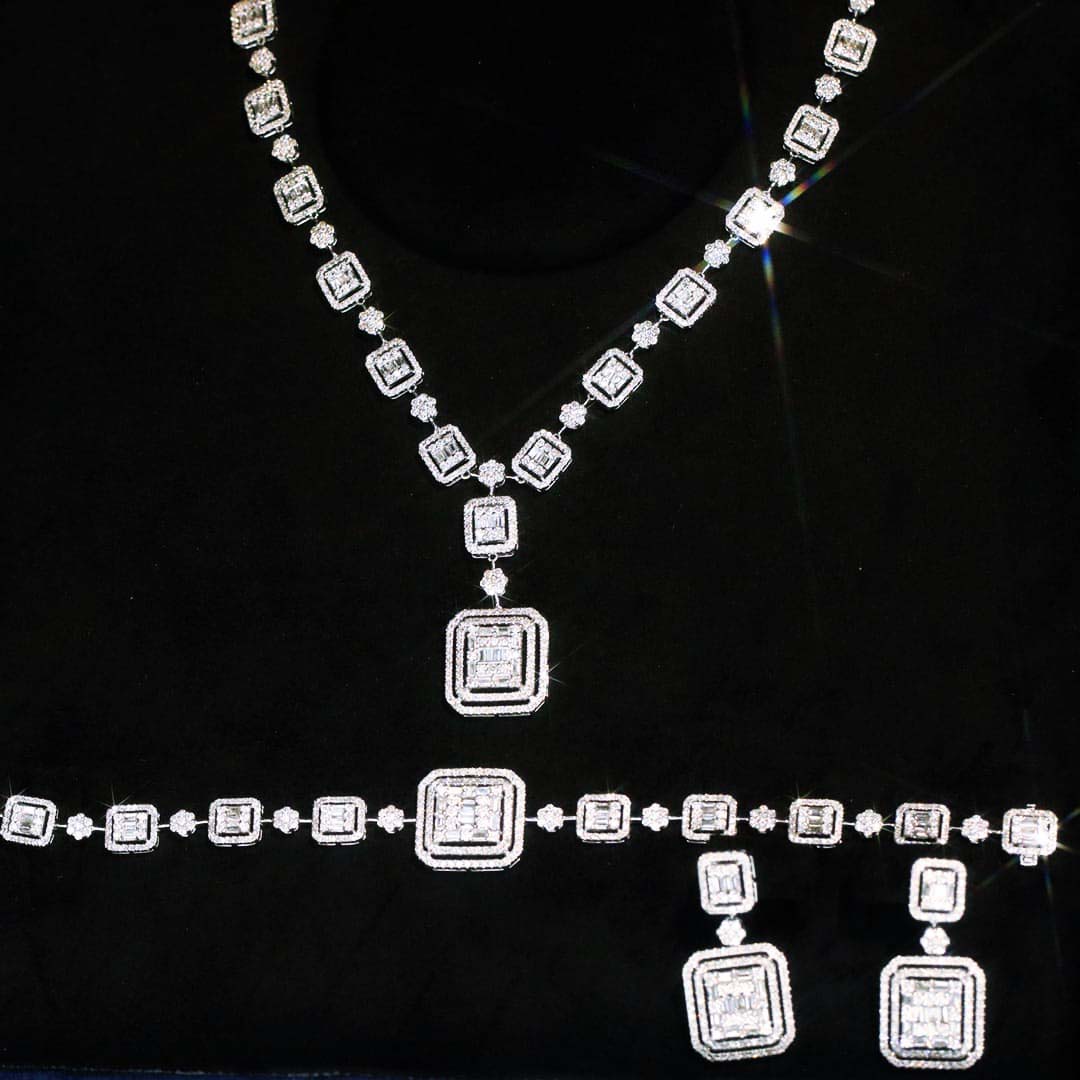 18K天然鑽石-大冰糖系列項鍊/耳環/手鍊