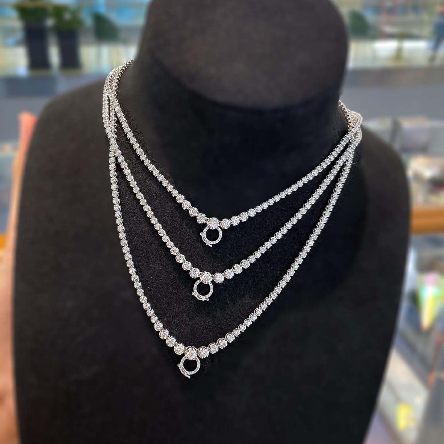 18K天然鑽石-3克拉萬能扣項鍊 - 第7張圖 18K天然鑽石-3克拉萬能扣項鍊