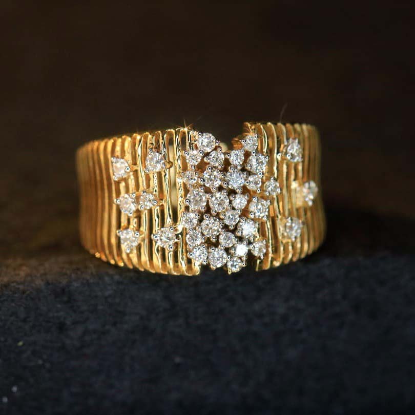 18K天然鑽石-繁星閃爍戒指