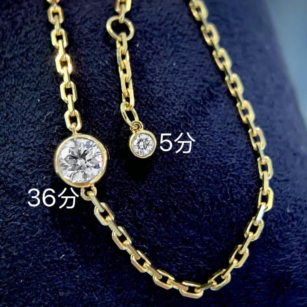 18K天然鑽石-雙顆鑽閃耀手鍊