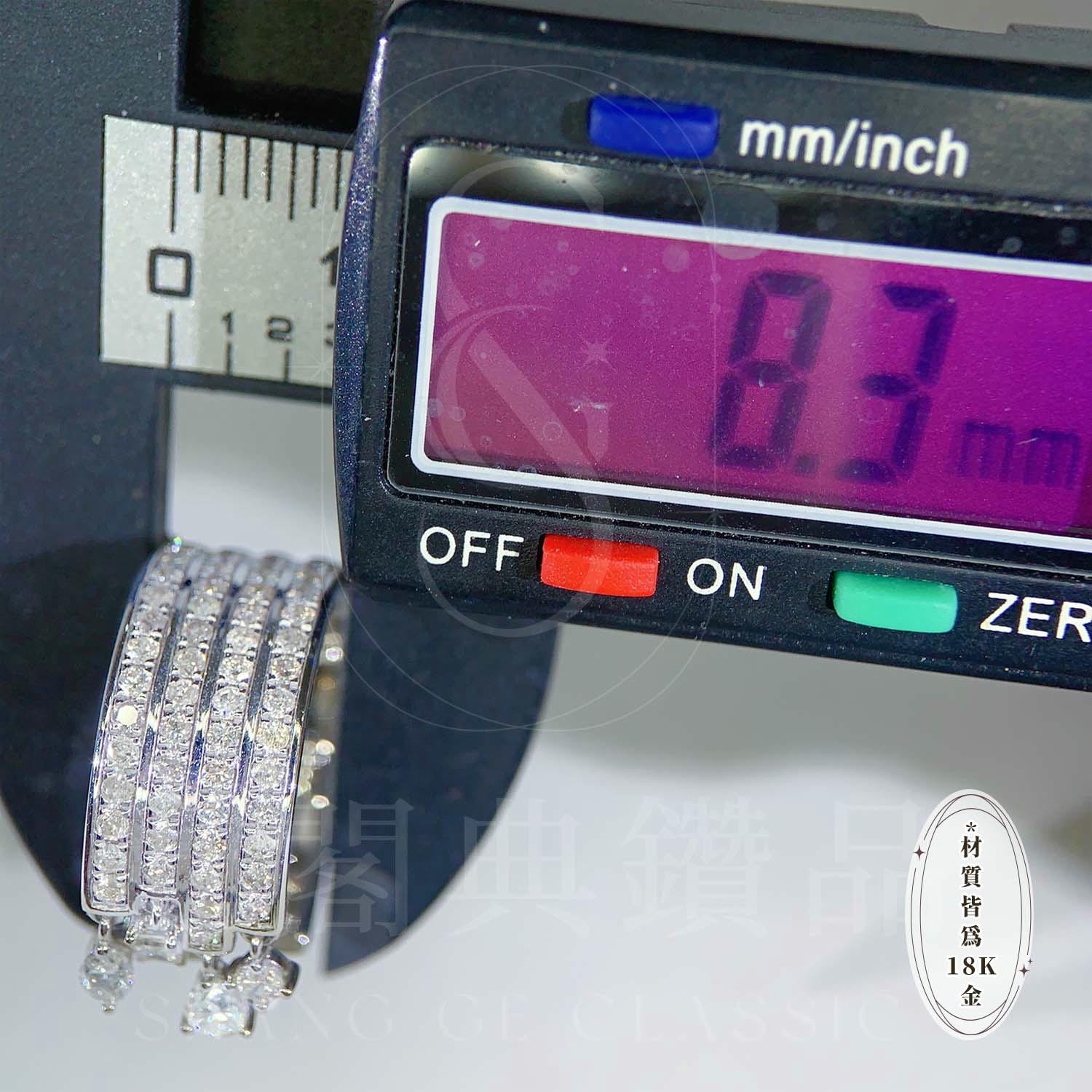 18K天然鑽石-流光溢彩尾戒 - 第9張圖 18K天然鑽石-流光溢彩尾戒