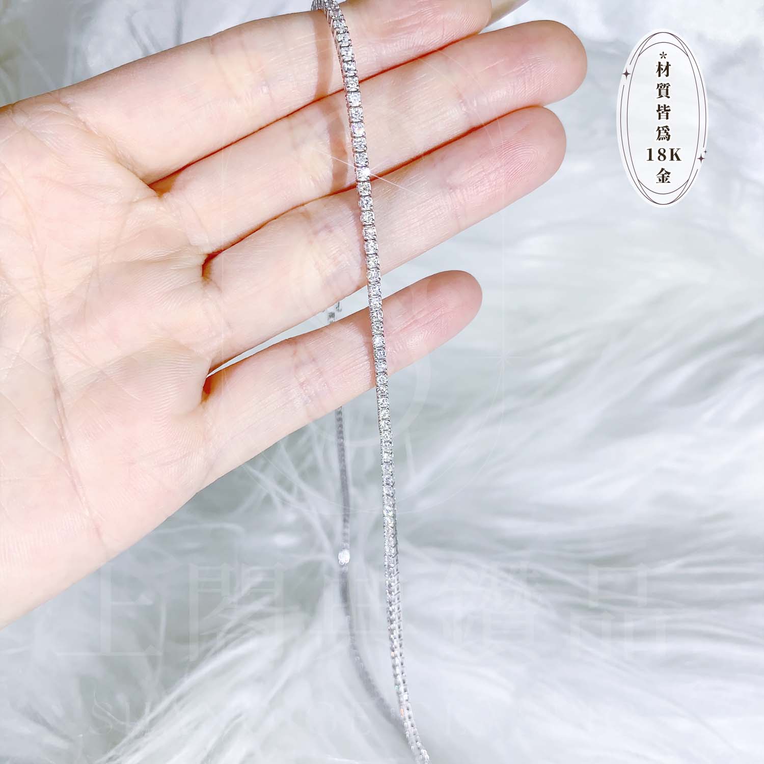 18K天然鑽石-經典四爪項鍊 - 第5張圖 18K天然鑽石-經典四爪項鍊