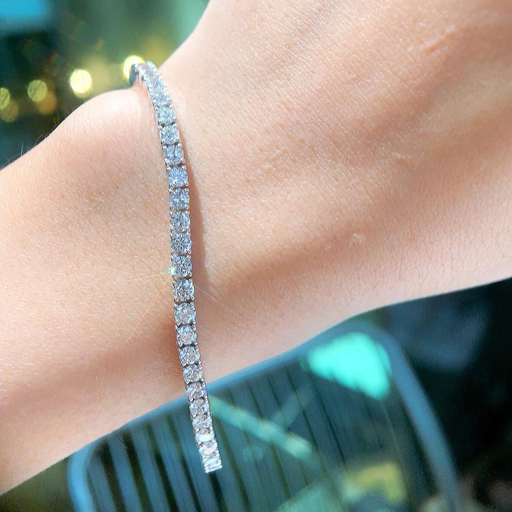 18K天然鑽石-經典款四爪手鍊 - 第7張圖 18K天然鑽石-經典款四爪手鍊