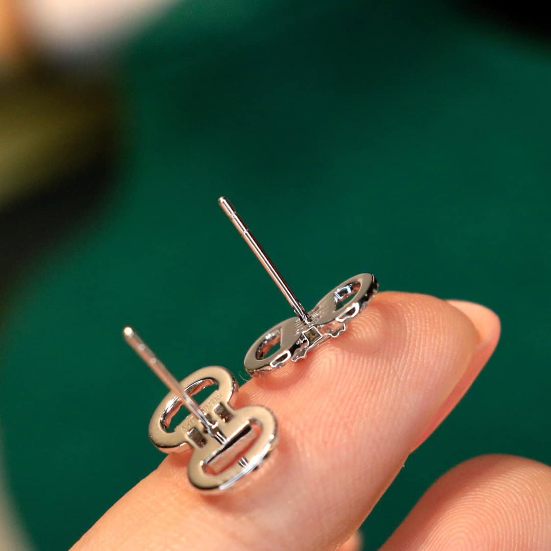 18K天然鑽石-精緻雙圈耳環