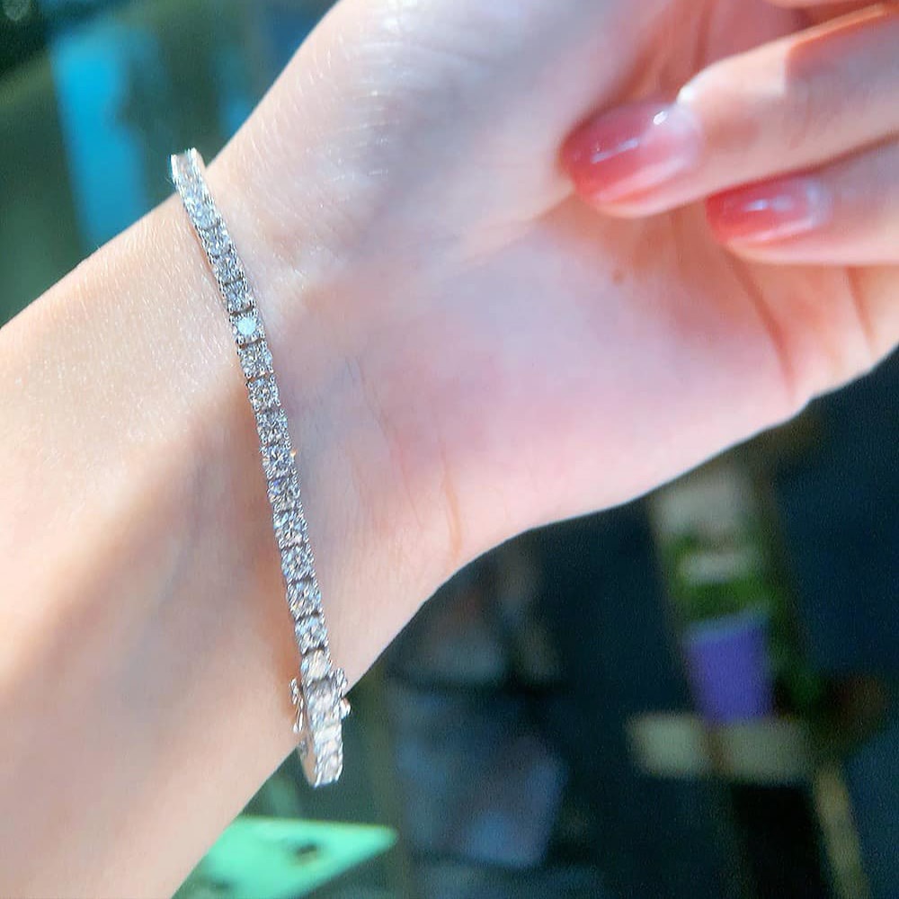 18K天然鑽石-經典款四爪手鍊 - 第8張圖 18K天然鑽石-經典款四爪手鍊