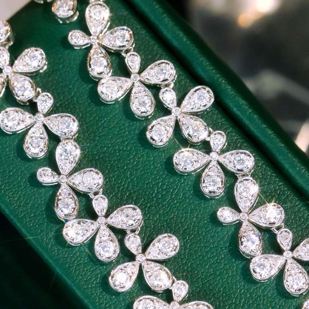 18K天然鑽石-晚宴閃耀項鍊