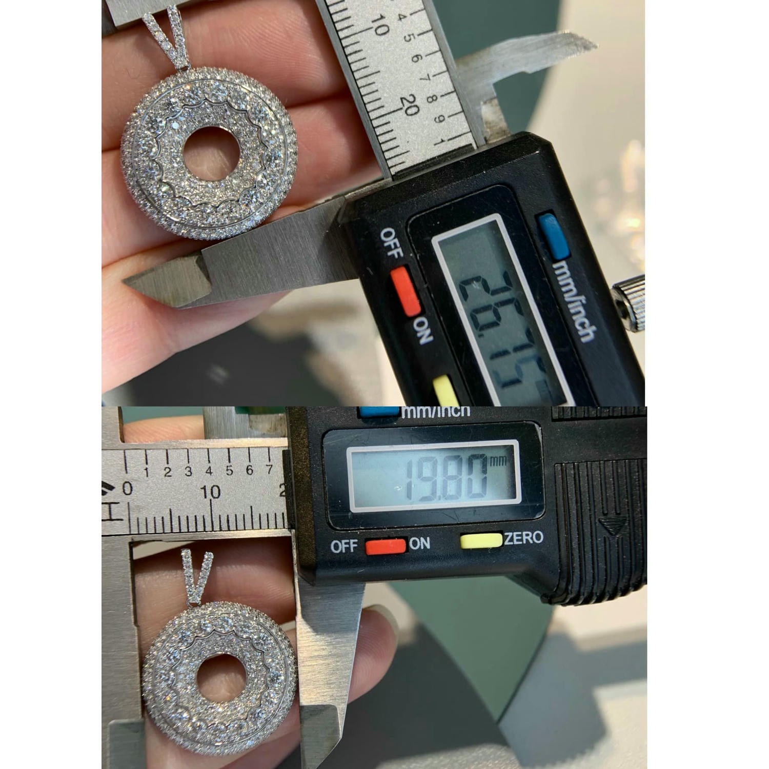 18K天然鑽石-精品甜甜圈墜飾