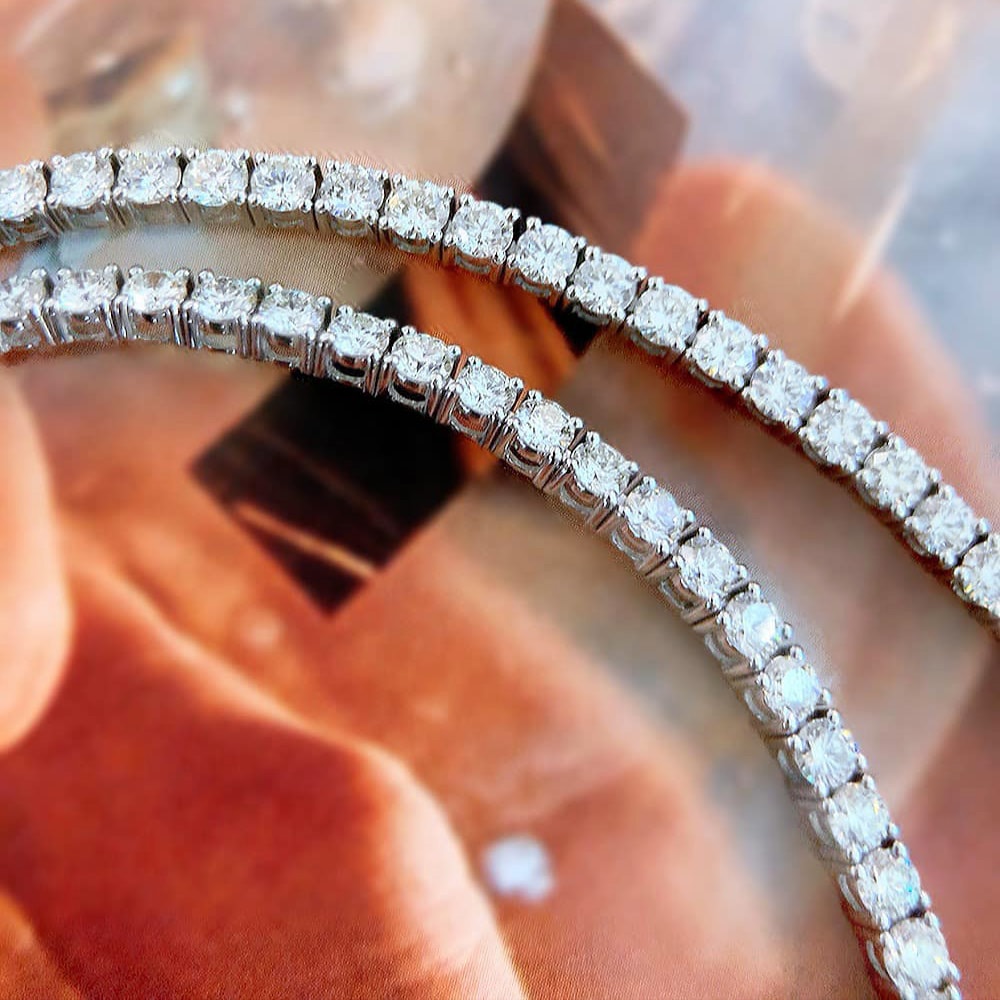 18K天然鑽石-經典款四爪手鍊 - 第1張圖 18K天然鑽石-經典款四爪手鍊