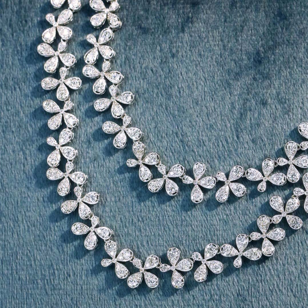 18K天然鑽石-晚宴閃耀項鍊