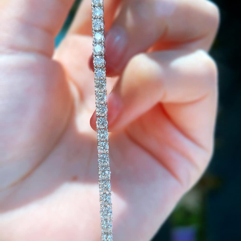 18K天然鑽石-經典款四爪手鍊 - 第3張圖 18K天然鑽石-經典款四爪手鍊