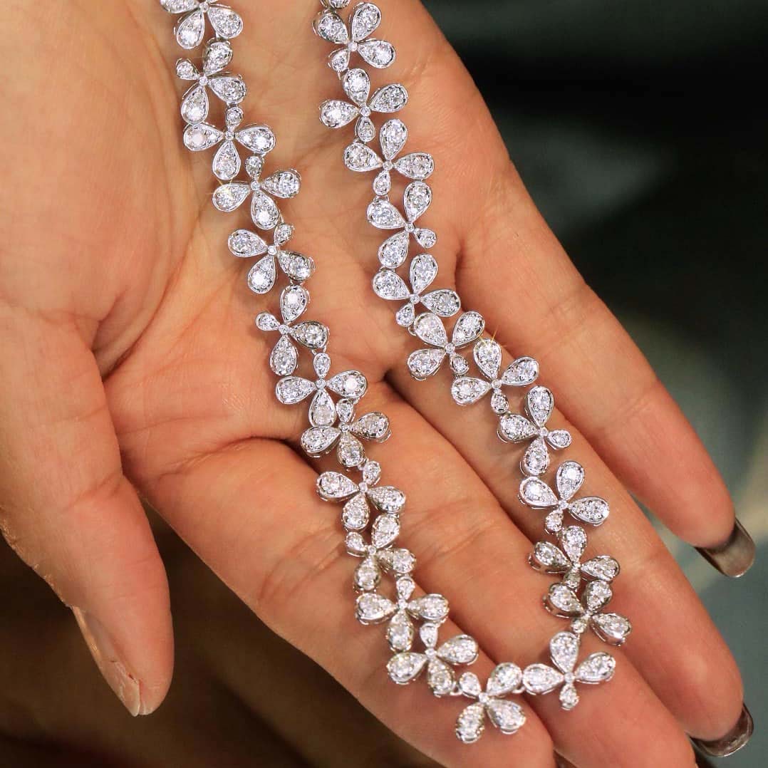 18K天然鑽石-晚宴閃耀項鍊