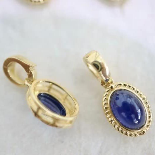 18K天然藍寶石-斯里蘭卡皇家藍墜飾