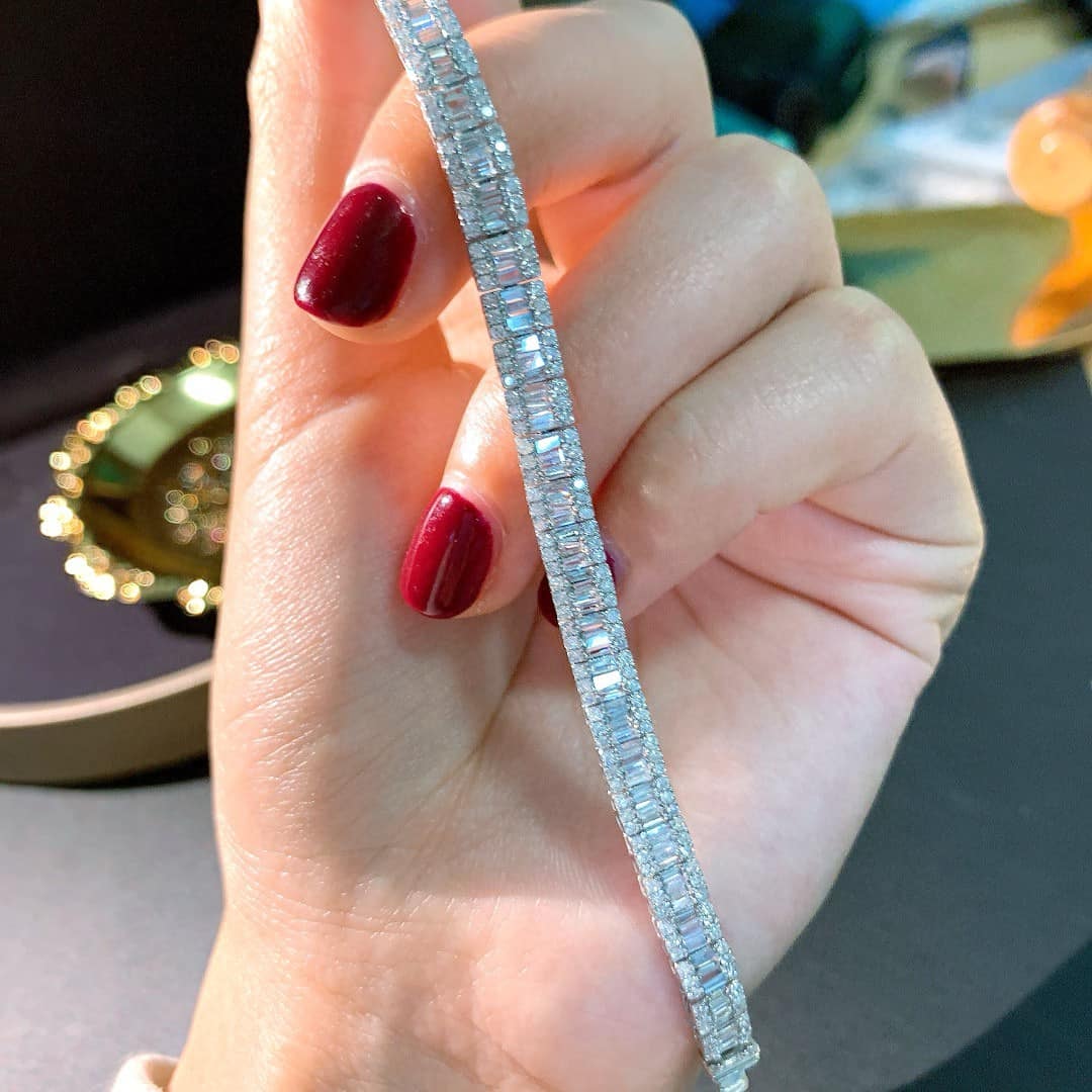 18K天然鑽石-華麗閃耀手鍊