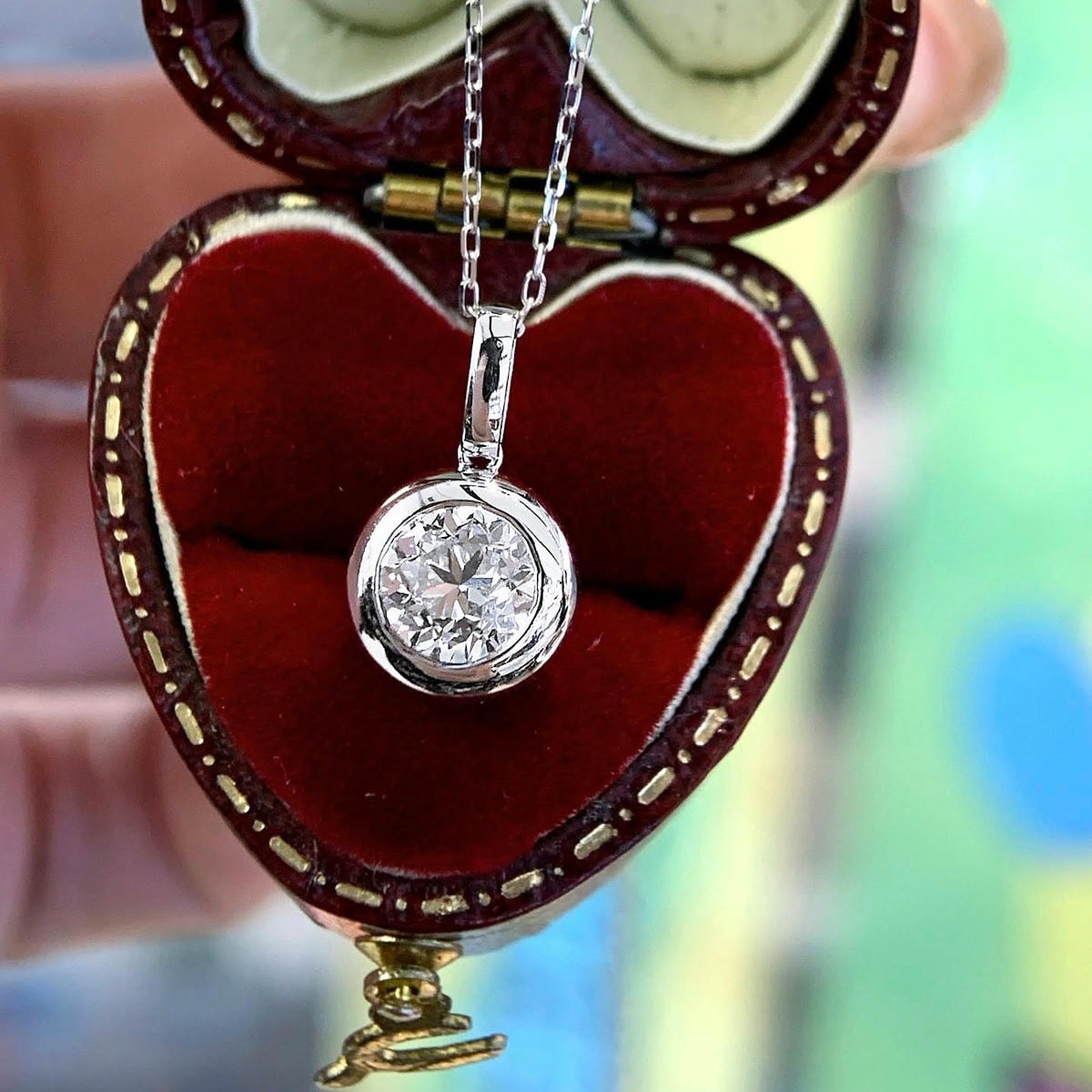 18K天然鑽石-泡泡極閃項鍊