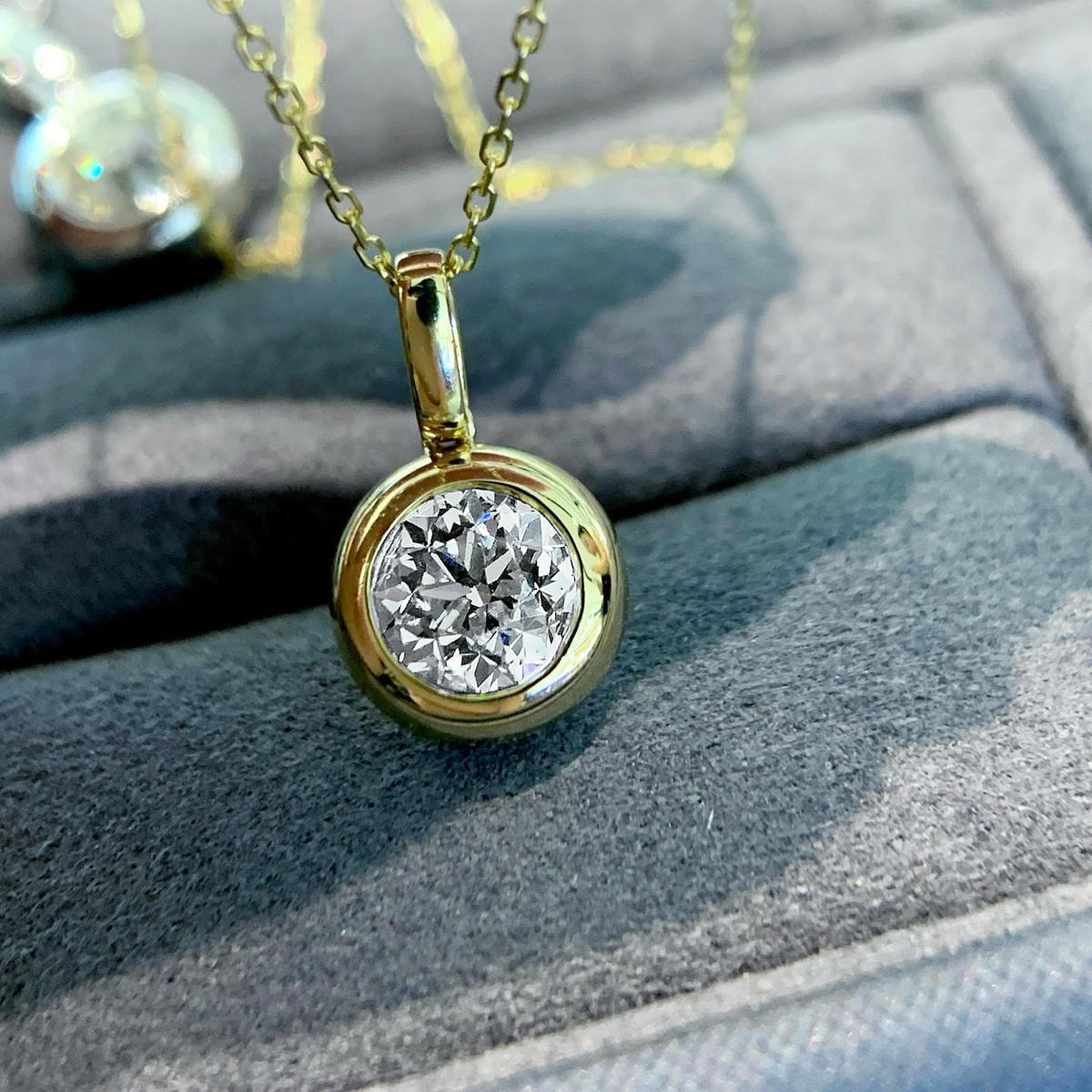 18K天然鑽石-泡泡極閃項鍊