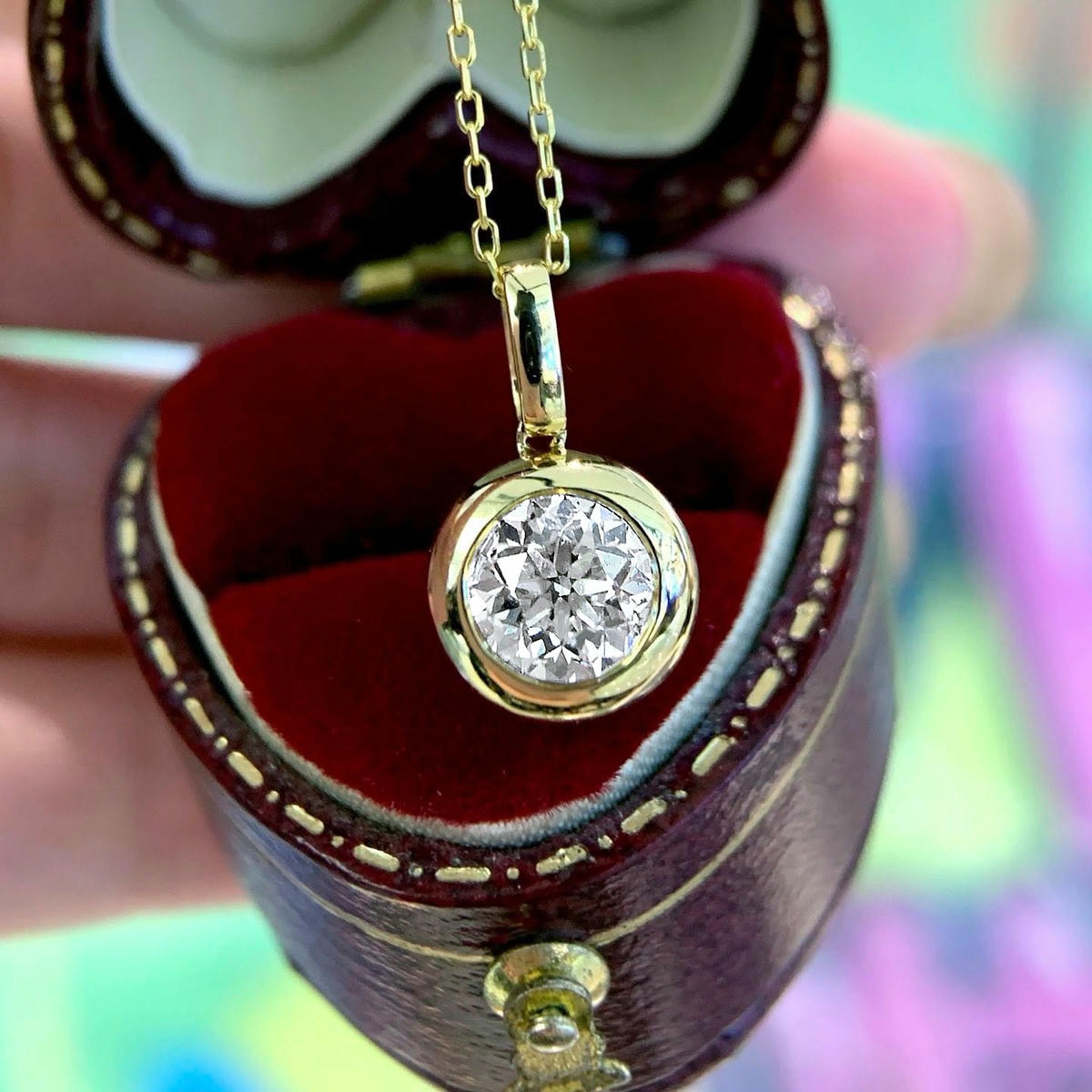 18K天然鑽石-泡泡極閃項鍊