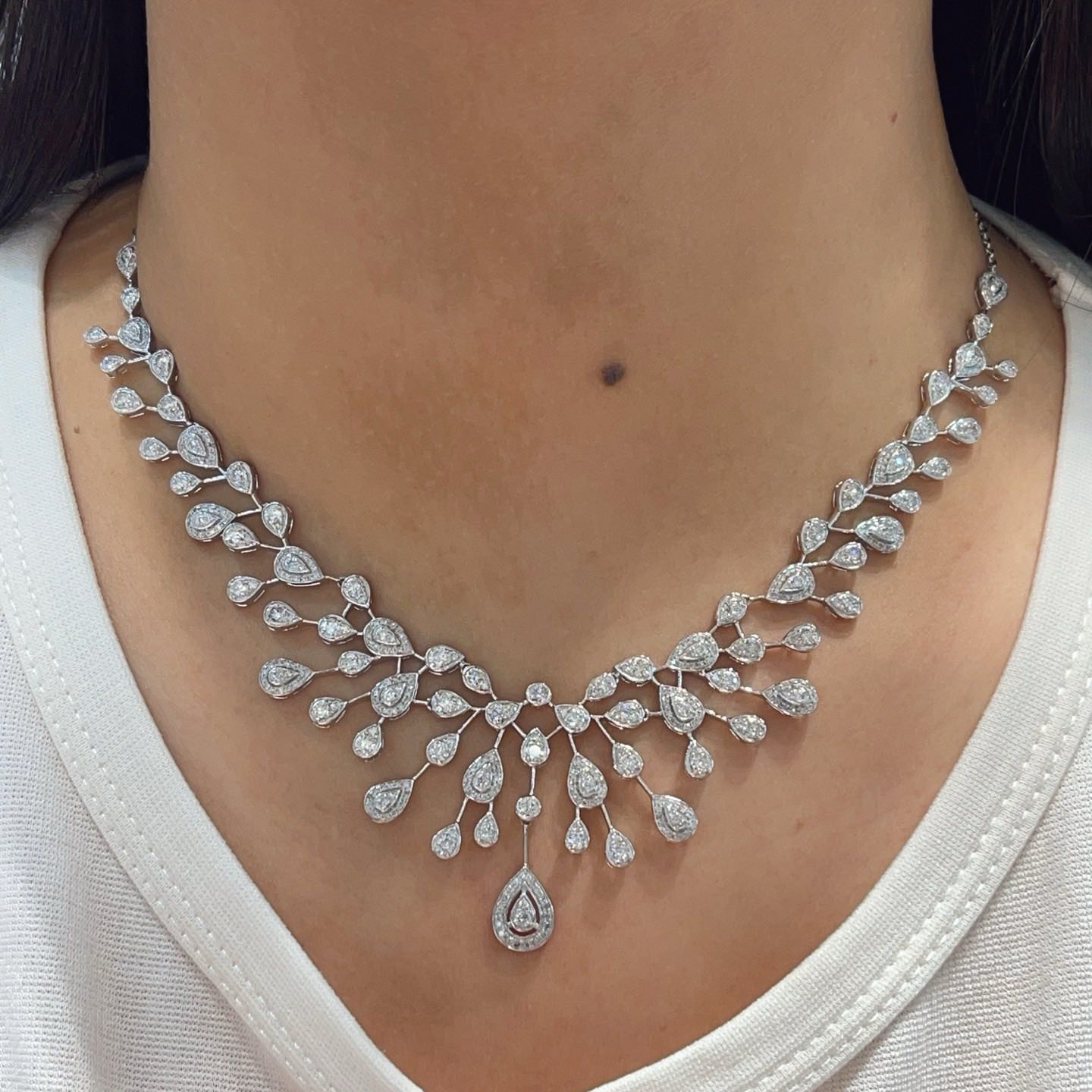 18K天然鑽石-華麗大女主項鍊