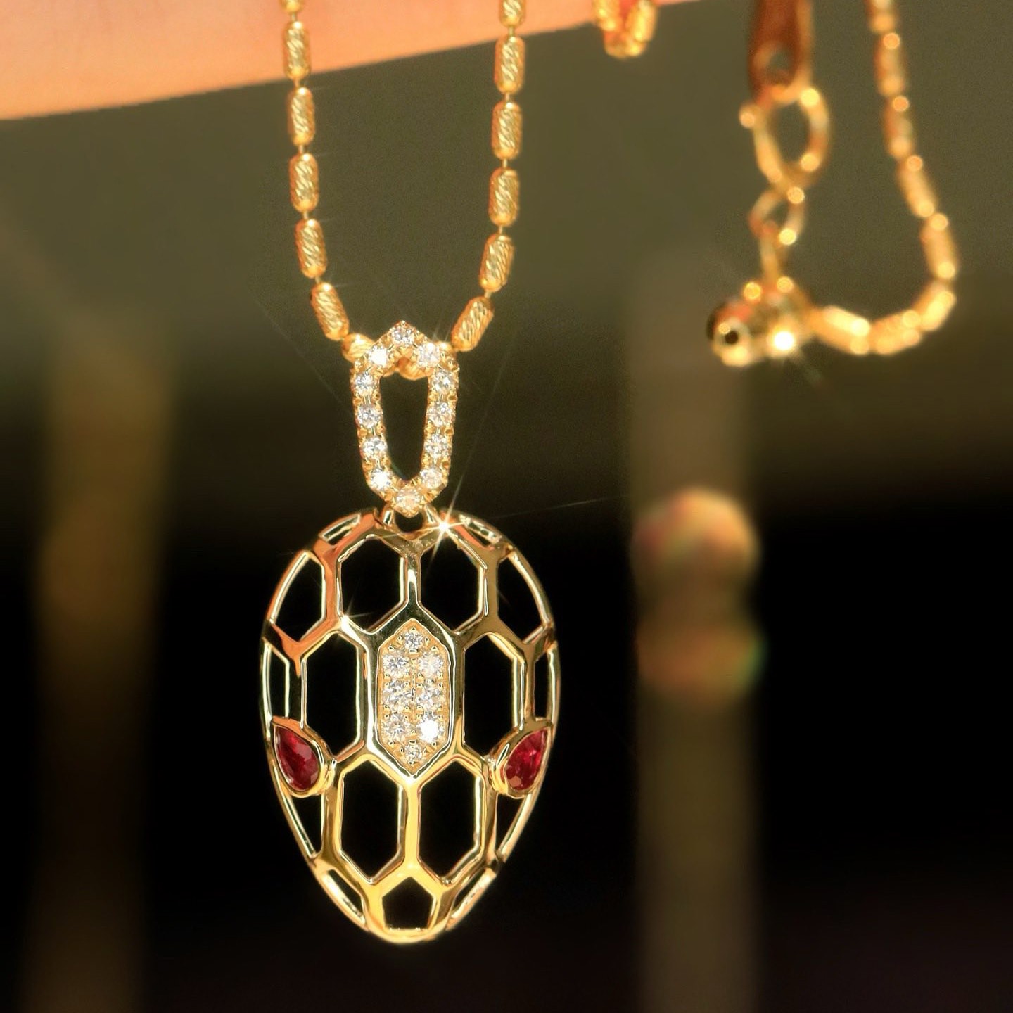 18K天然鑽石-精品靈蛇耳環/墜飾 - 第6張圖 18K天然鑽石-精品靈蛇耳環/墜飾