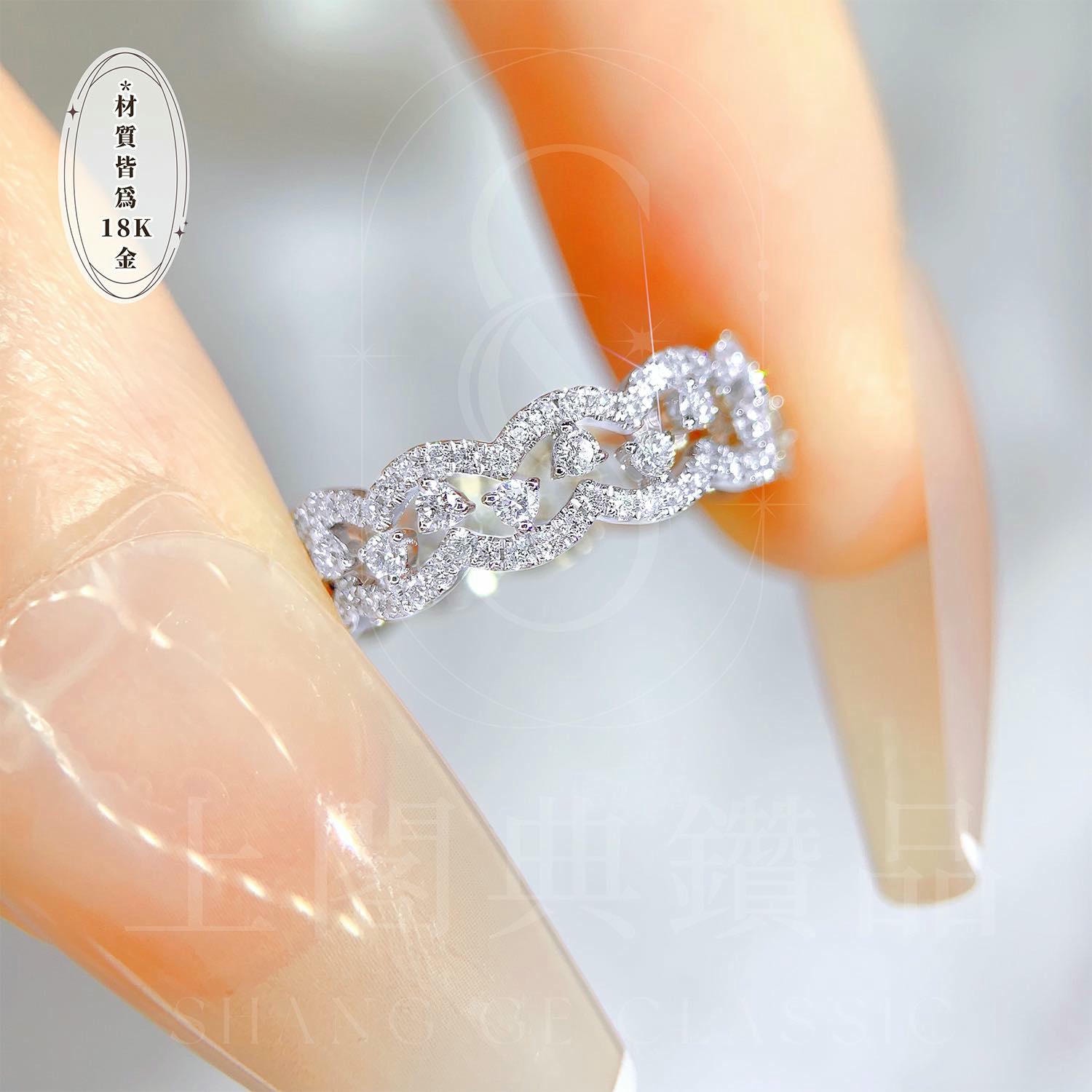 18K天然鑽石-細緻百搭戒指