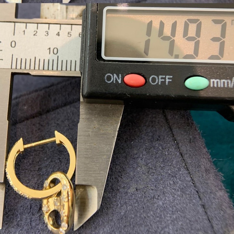 18K天然鑽石-精緻時髦兩戴耳環