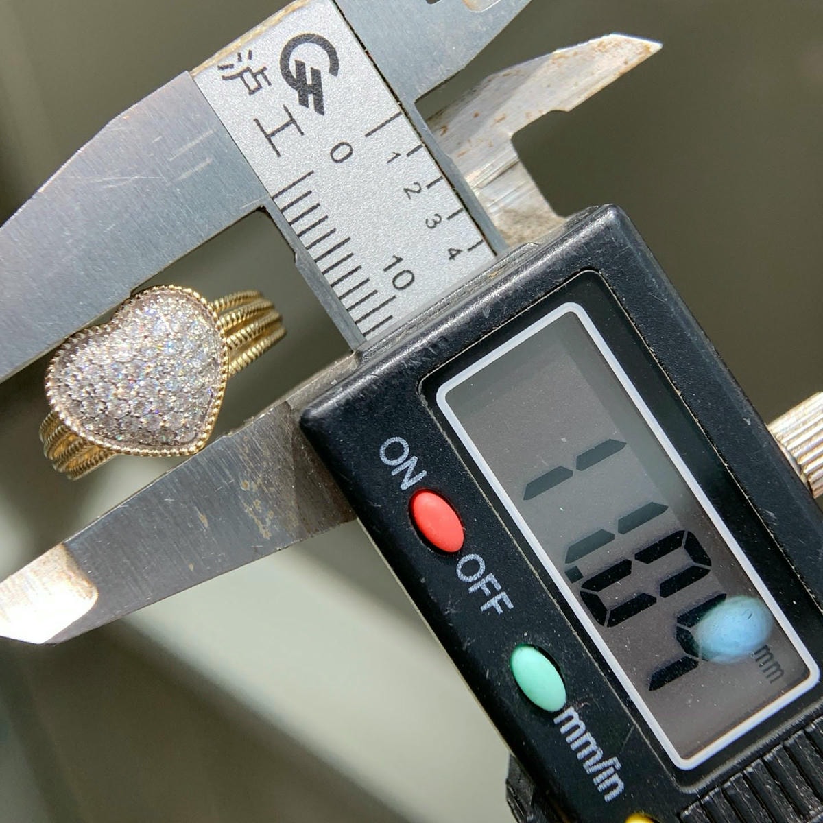 18K天然鑽石-閃亮愛心戒指