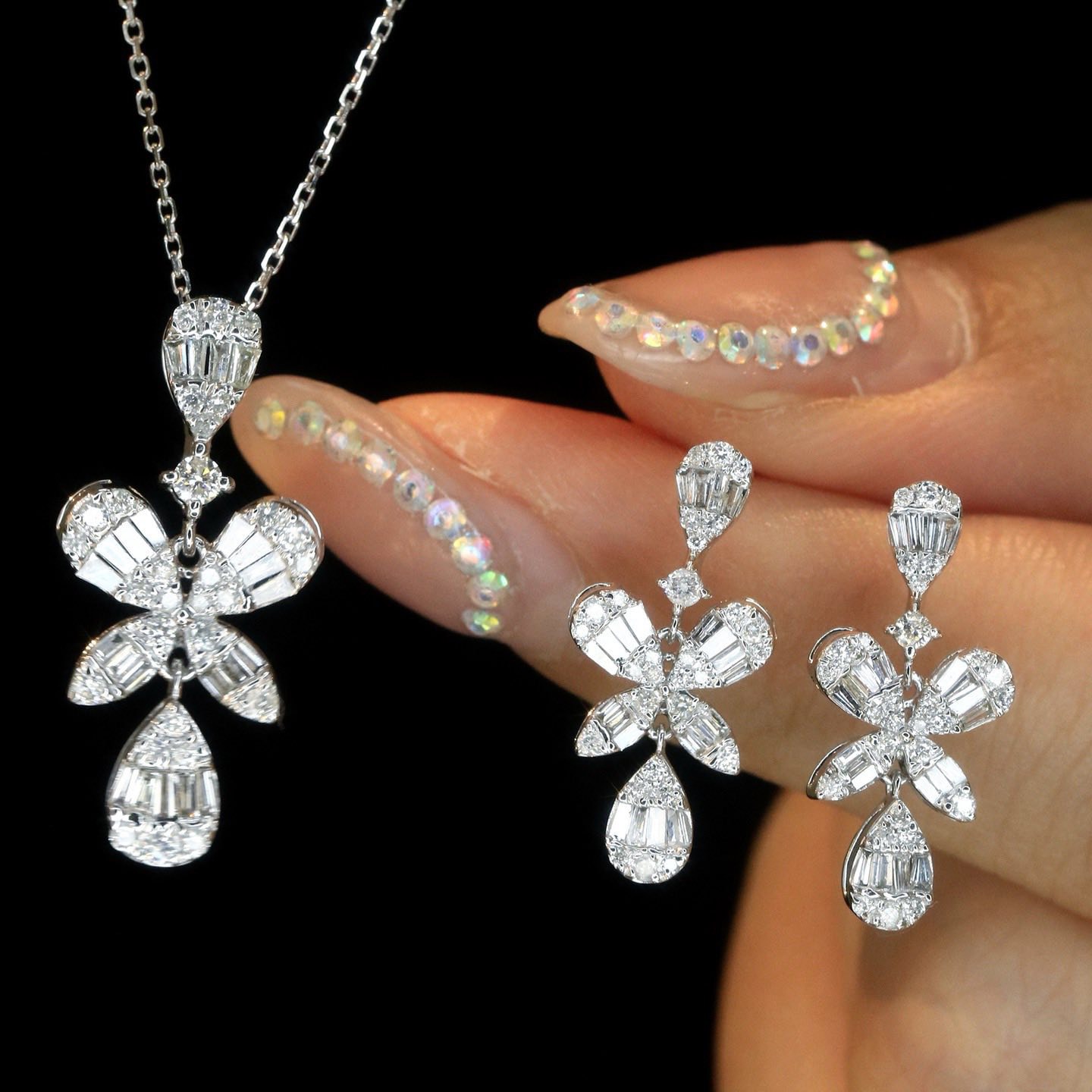 18K天然鑽石-舞蝶精緻項鍊