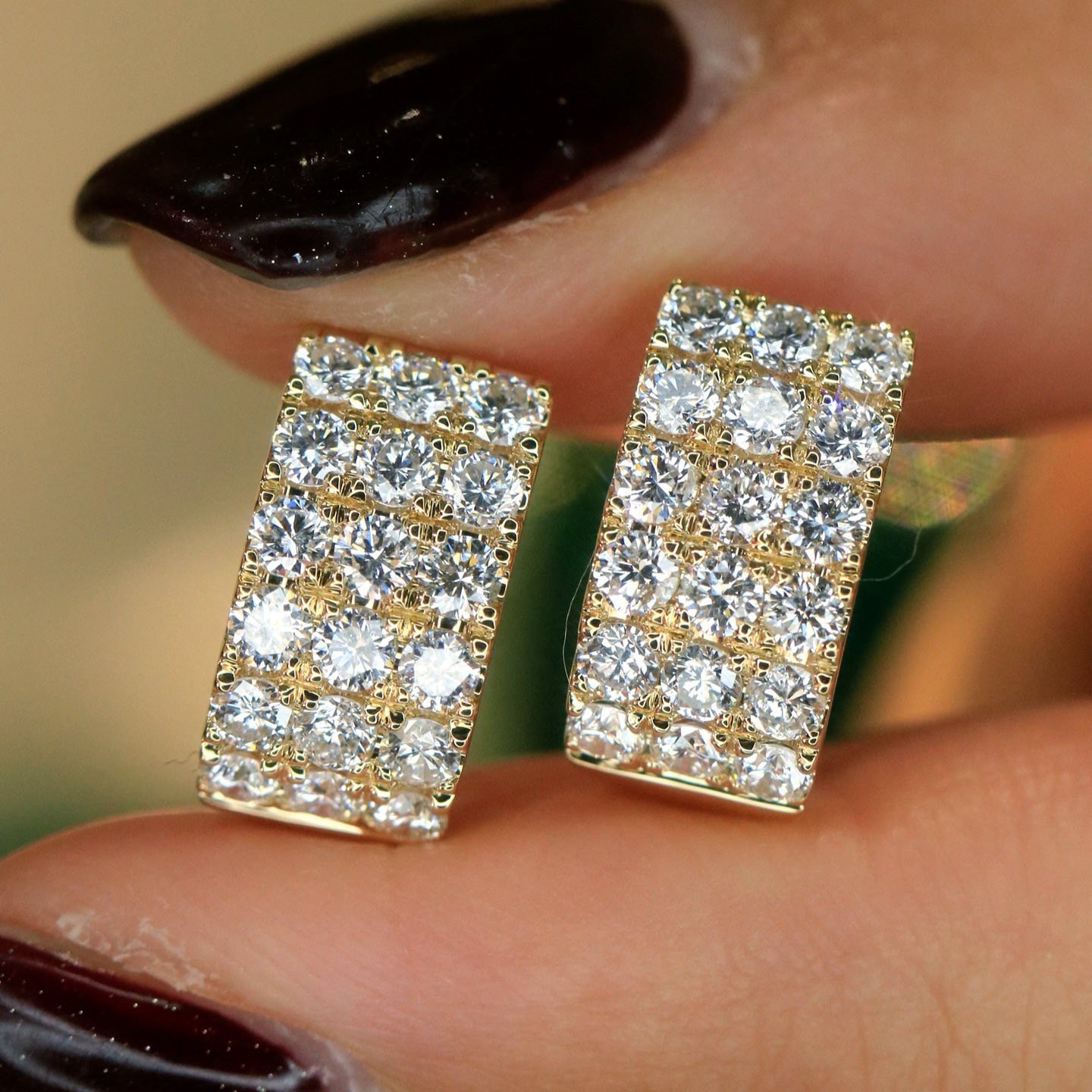 18K天然鑽石-千金貴族氣質耳環