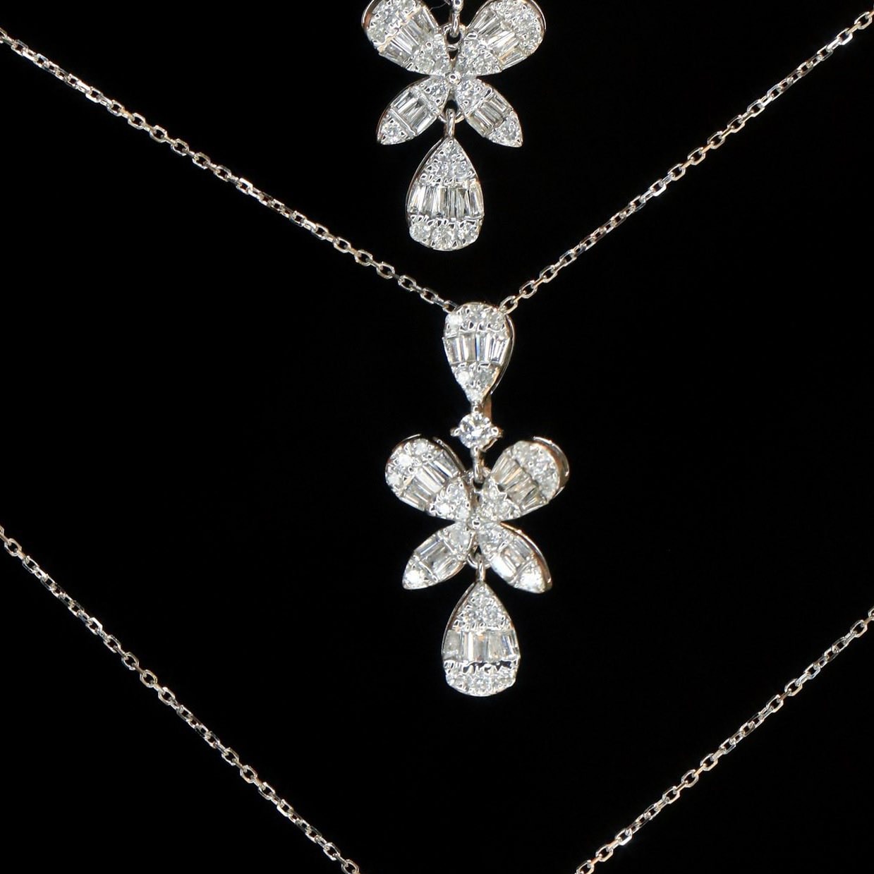 18K天然鑽石-舞蝶精緻項鍊