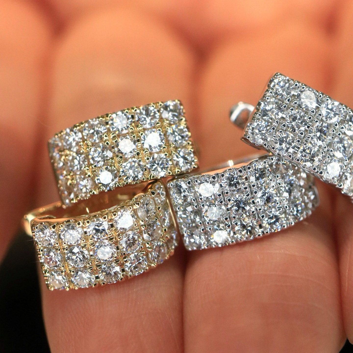 18K天然鑽石-千金貴族氣質耳環