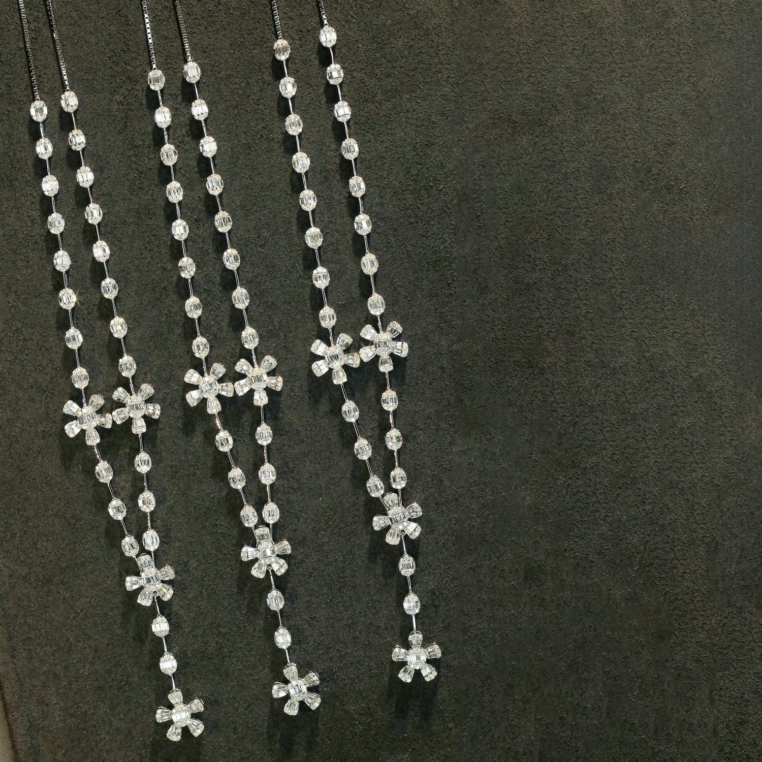 18K天然鑽石-豪華花朵項鍊