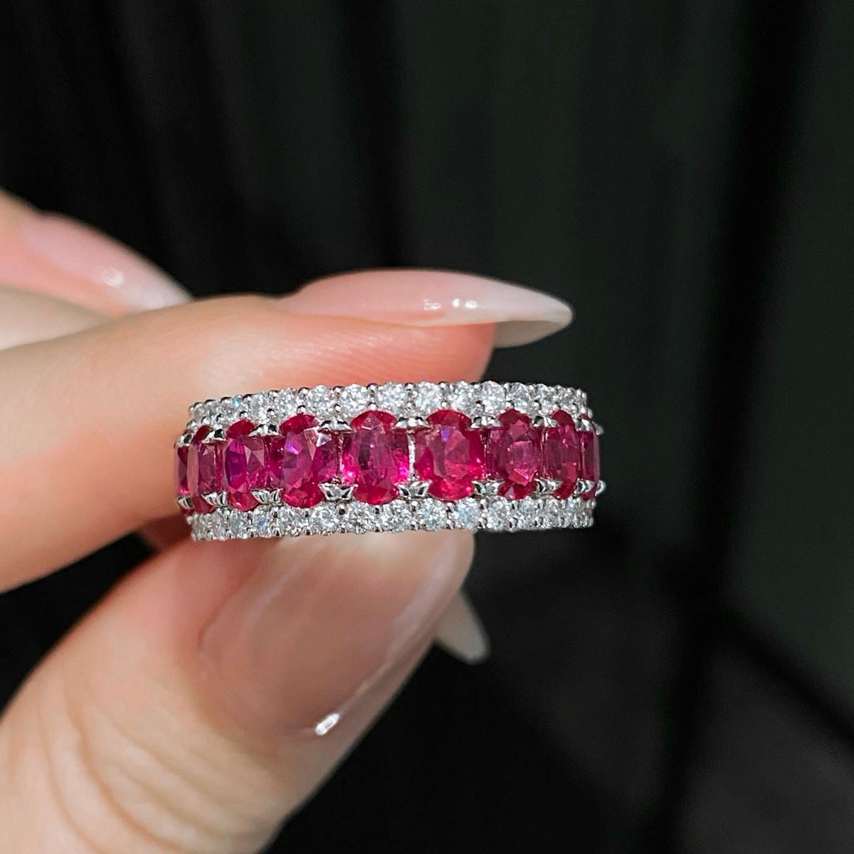 18K天然紅寶石-閃耀貴氣戒指