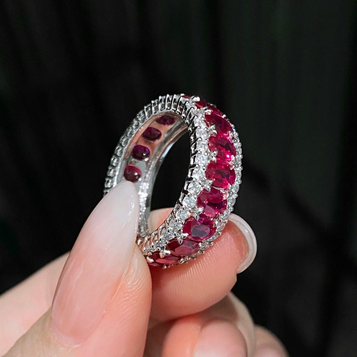 18K天然紅寶石-閃耀貴氣戒指