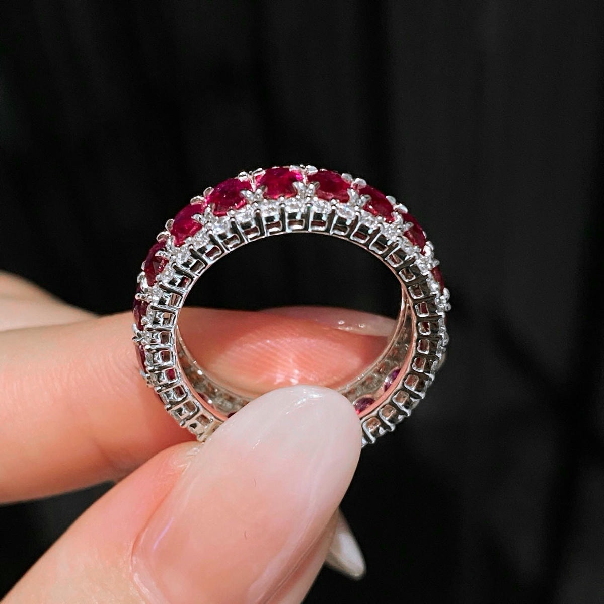 18K天然紅寶石-閃耀貴氣戒指