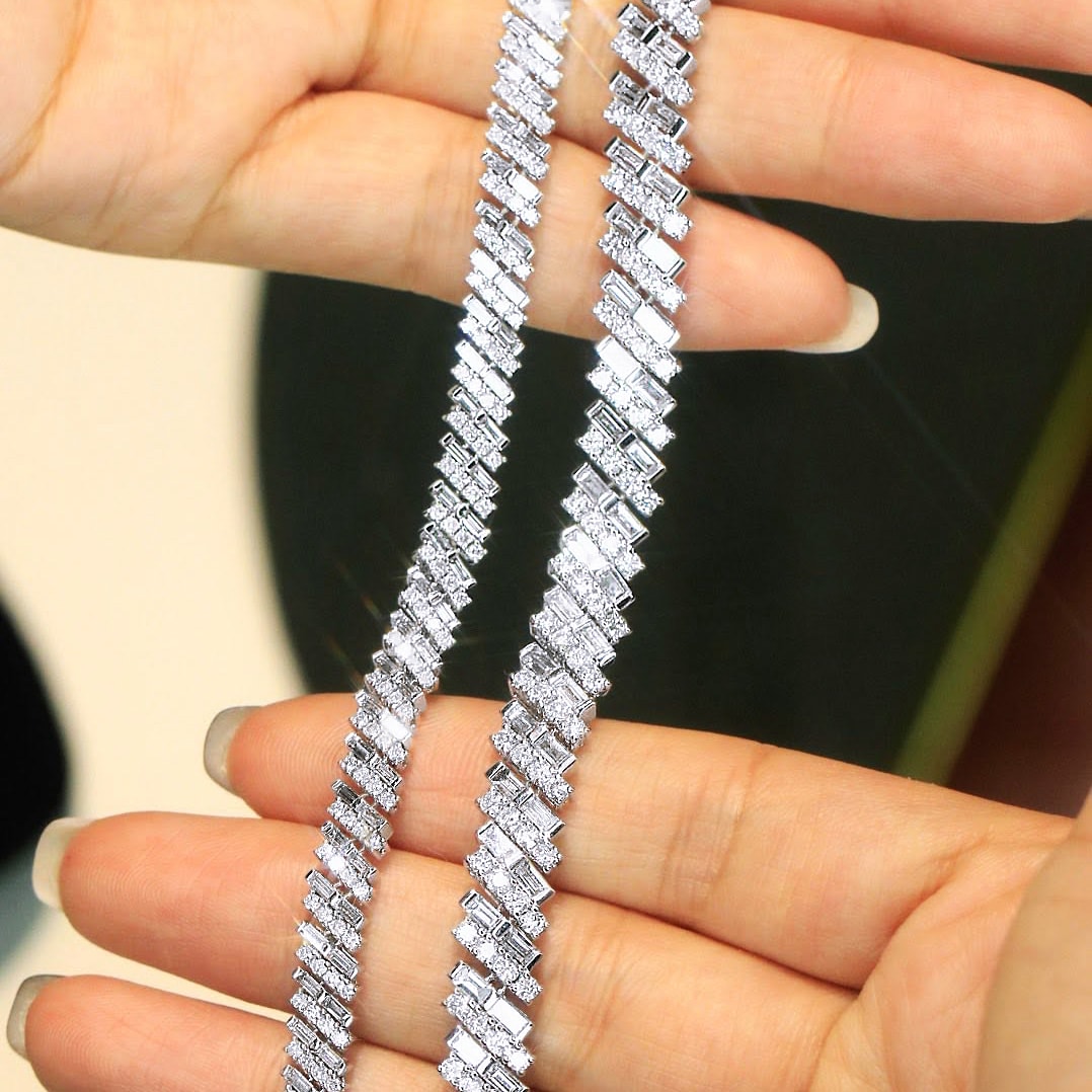 18K天然鑽石-閃耀貴氣手鍊